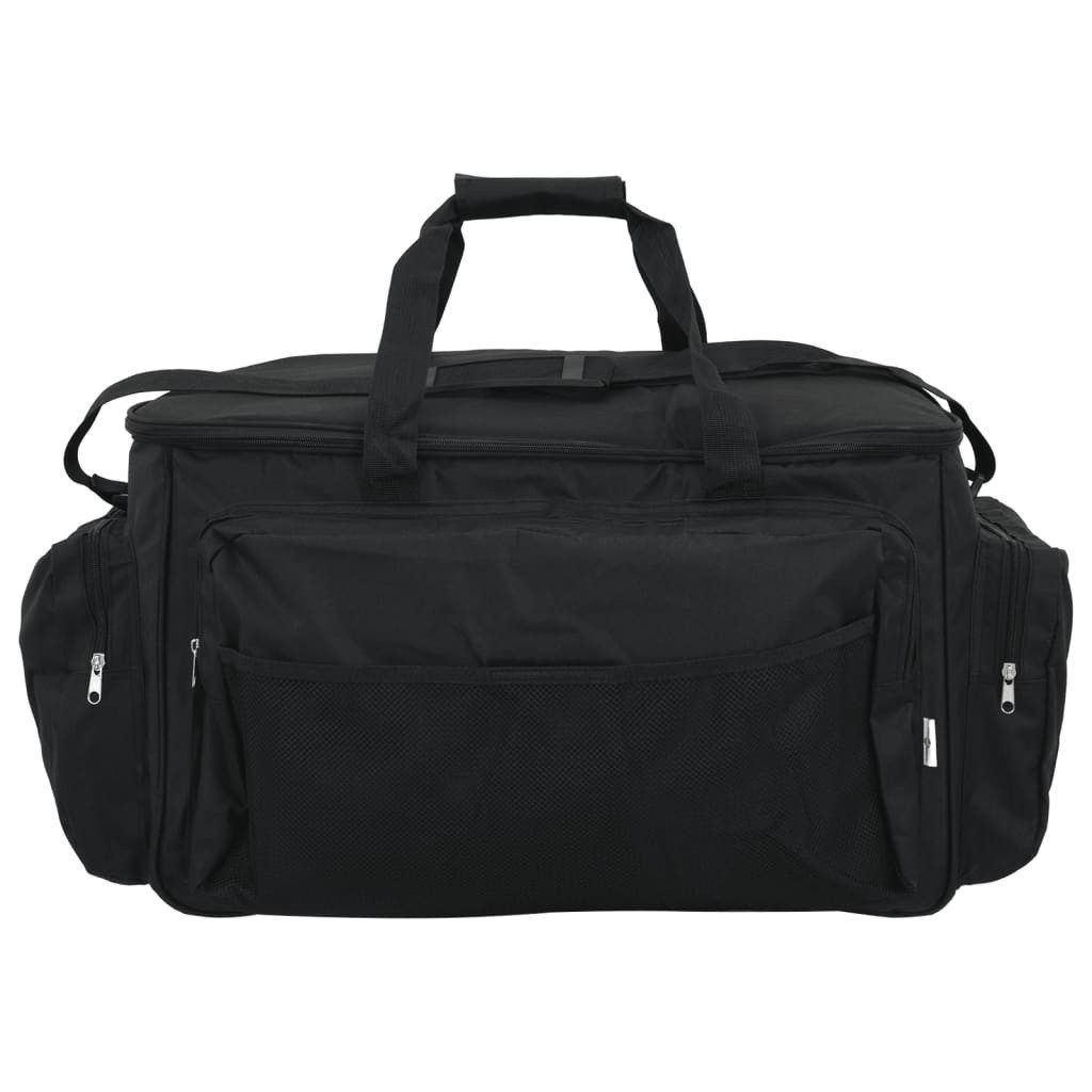 vidaXL Angelkoffer Angeltasche Wasserdicht Schwarz Oxford-Gewebe