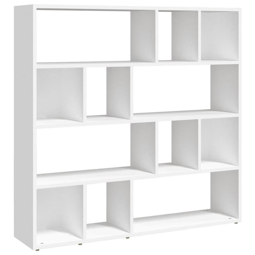 vidaXL Bücherregal NA Bücherregal Raumteiler Weiß 105x24x102 cm Regal
