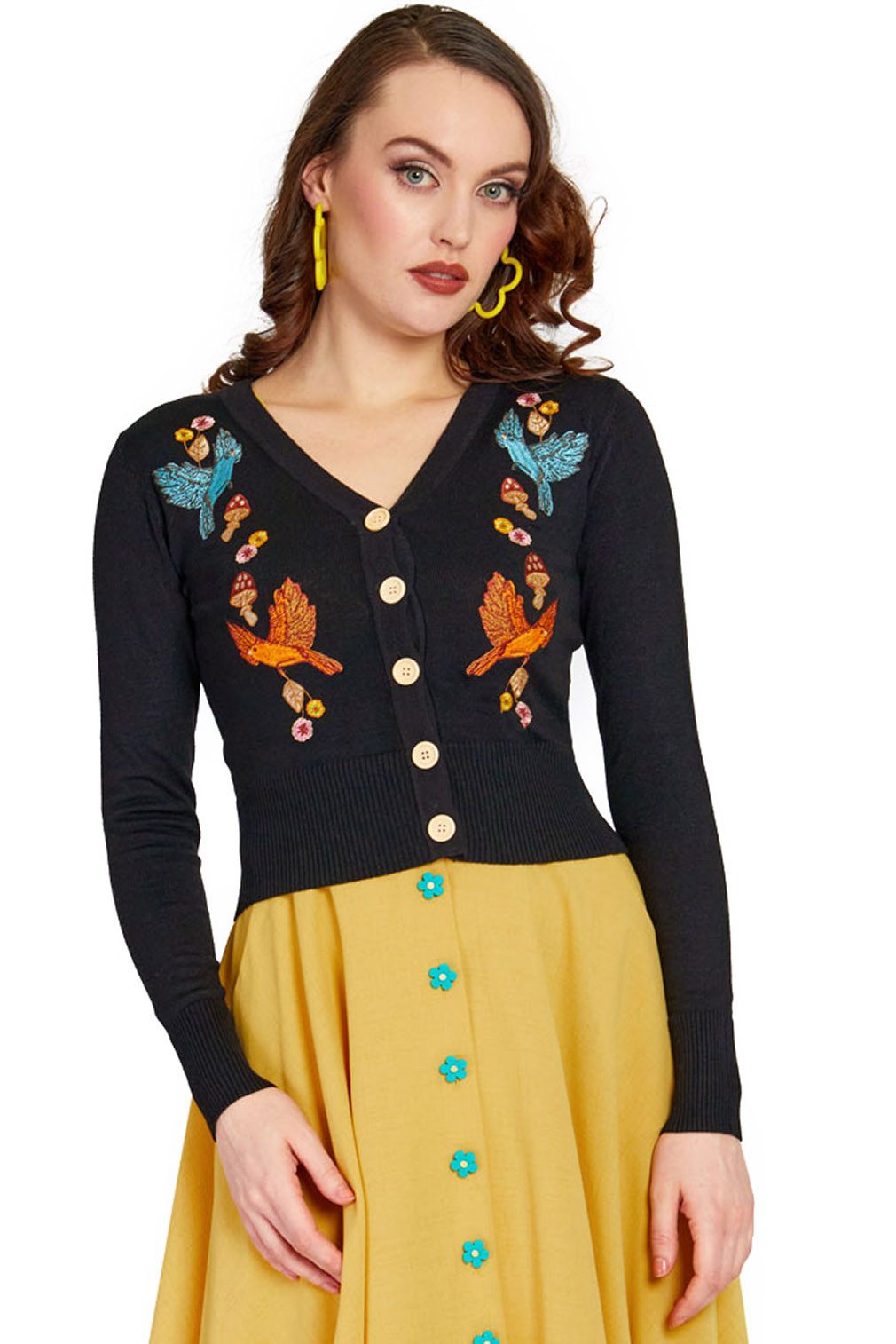 Voodoo Vixen Strickjacke Black Woodland Cardigan günstig online kaufen