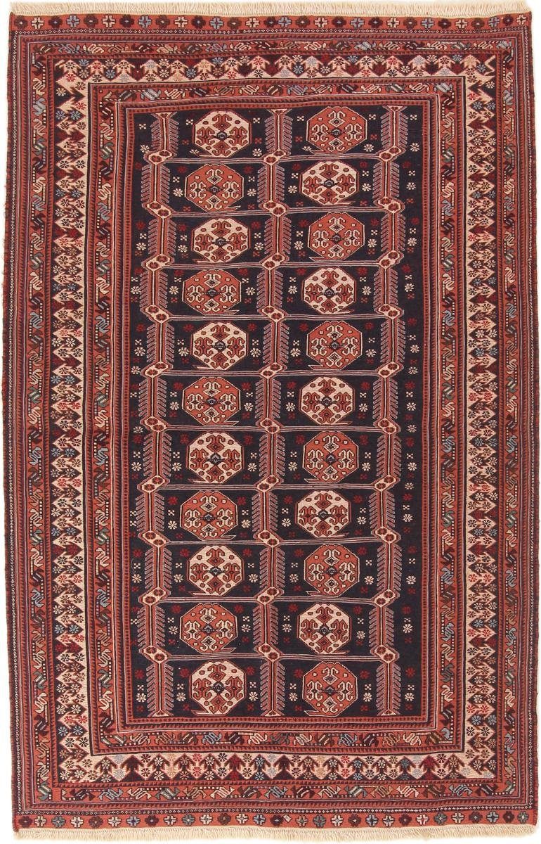 Orientteppich Kelim Soozani 126x196 Handgeknüpfter Orientteppich / Perserteppich, Nain Trading, rechteckig, Höhe: 5 mm