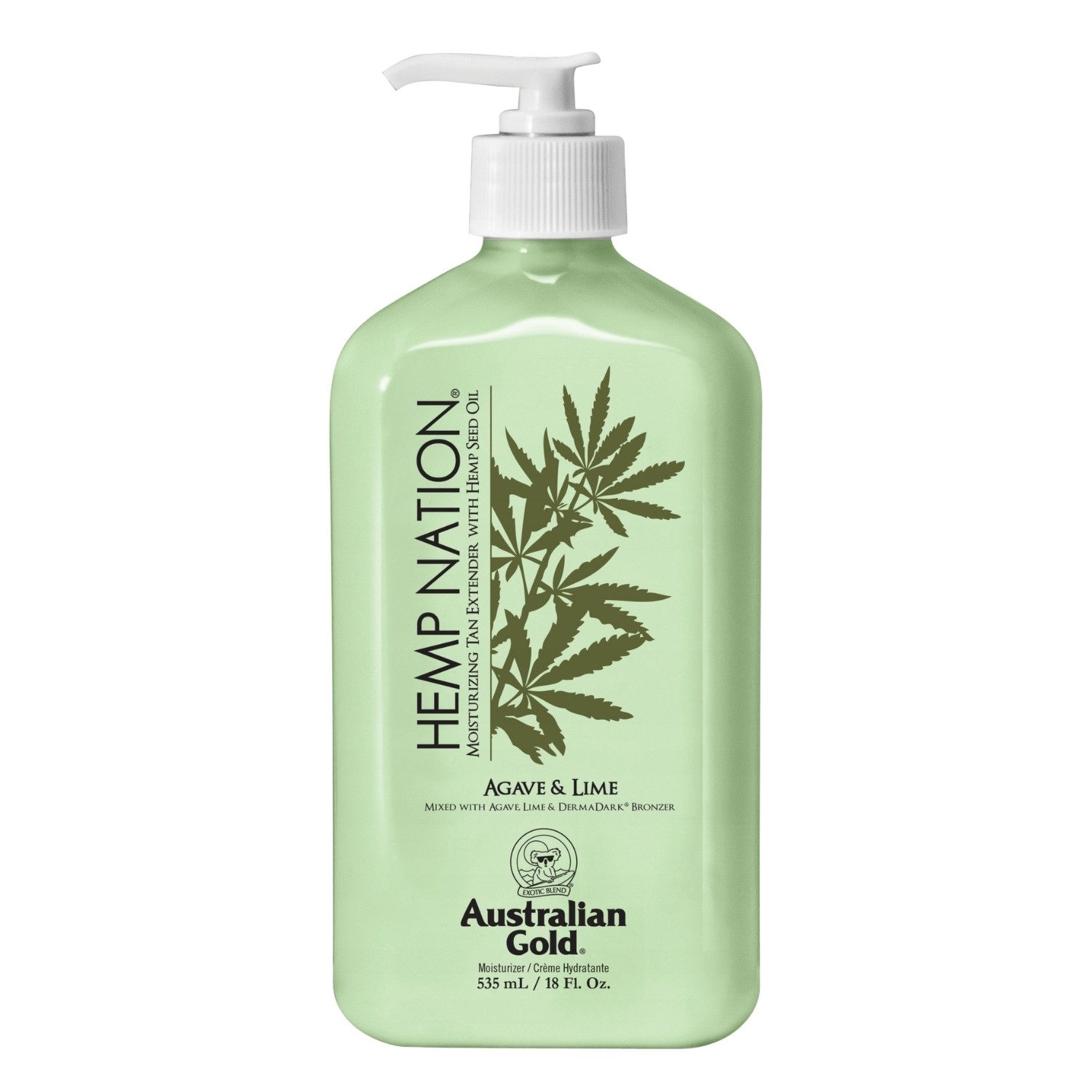 Australian Gold After Sun-Lotion Australian Gold Hemp Nation Agave And Lime Körperlotion 535 ml, 1-tlg., Mit HydraRich und Omega 3 und 6 für die tägliche Pflege