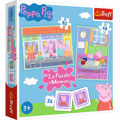 Trefl Puzzle »Trefl 90600 Peppa Pig 2 Puzzles + Memos«, Puzzleteile
