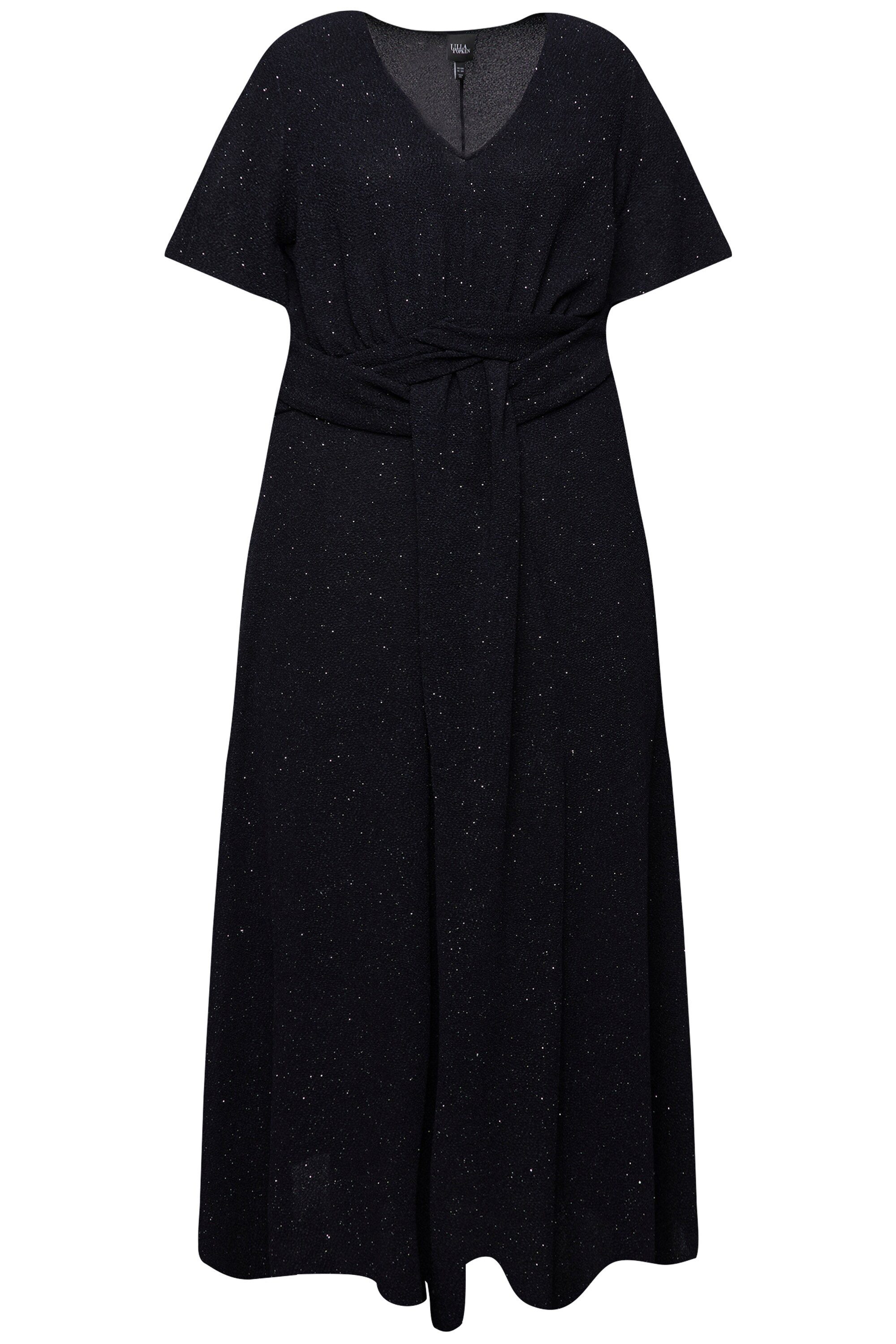 Ulla Popken Abendkleid Abendkleid A-Linie Glanz-Effekt günstig online kaufen