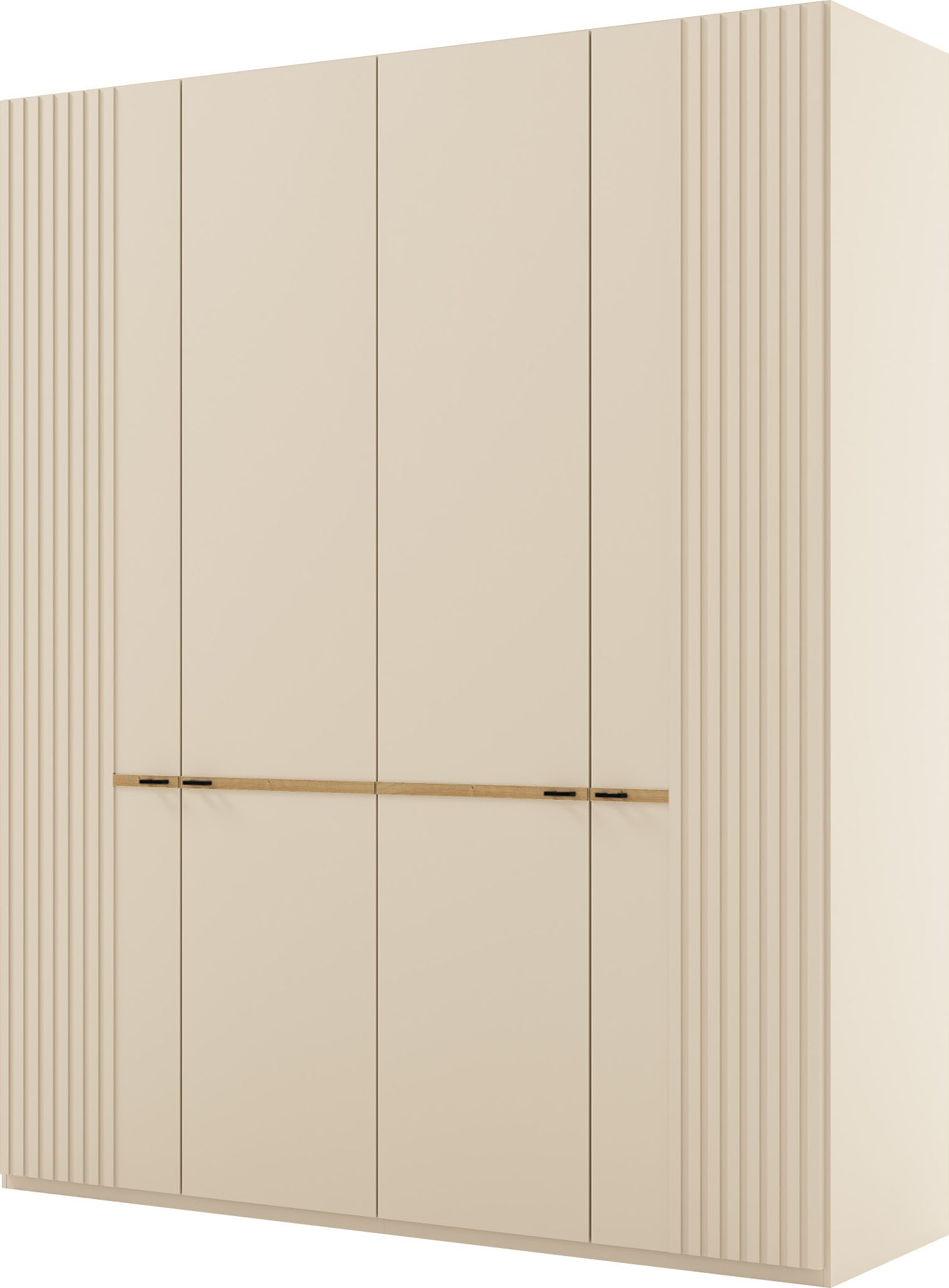 Musterring Kleiderschrank Isabelle Lamellen in Korpusfarbe, Griffe in schwarz, versch. Größen und Farben