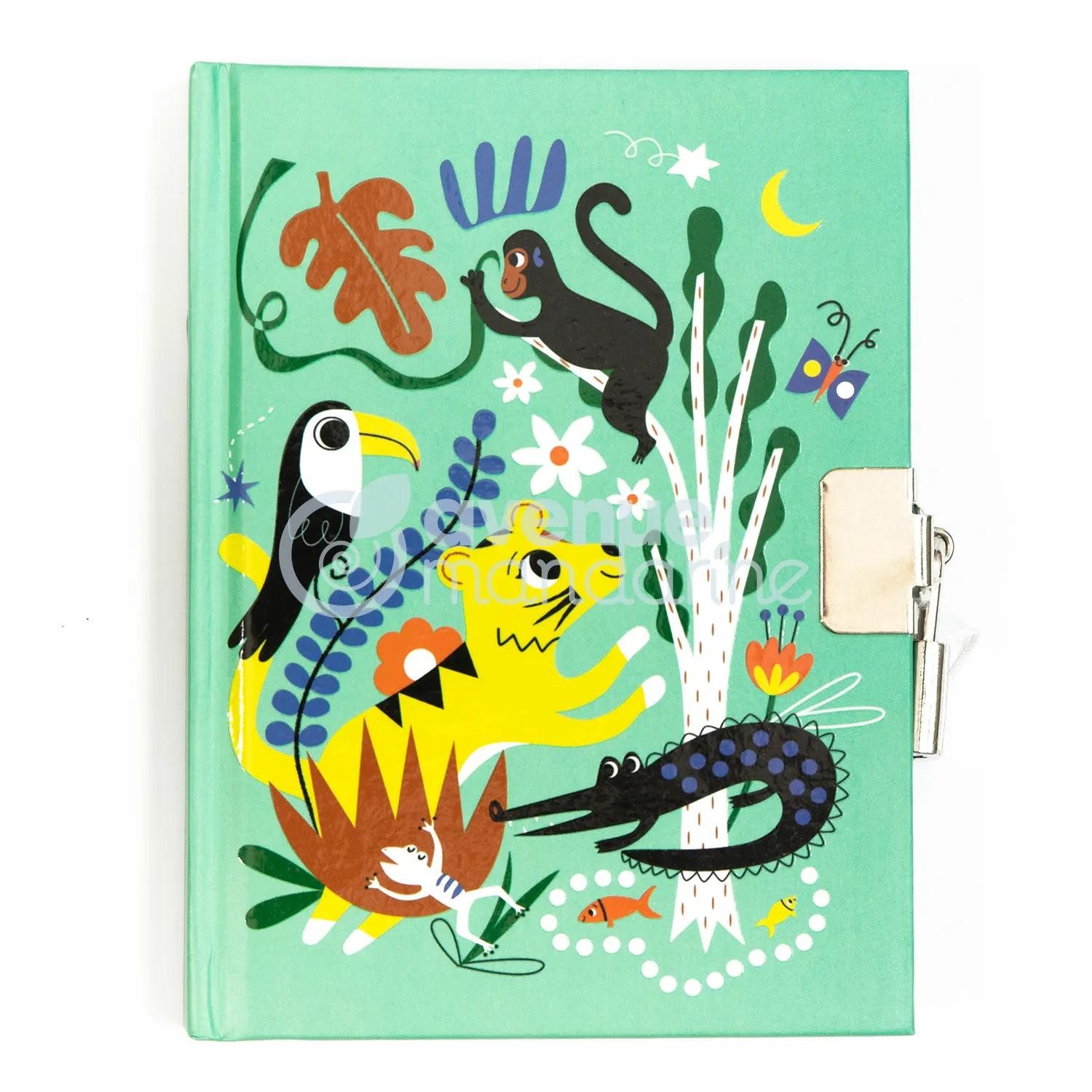Avenue Mandarine Notizbuch 4x Tagebuch, Dschungel - Mehrfarbig CO204C, My Mandarine