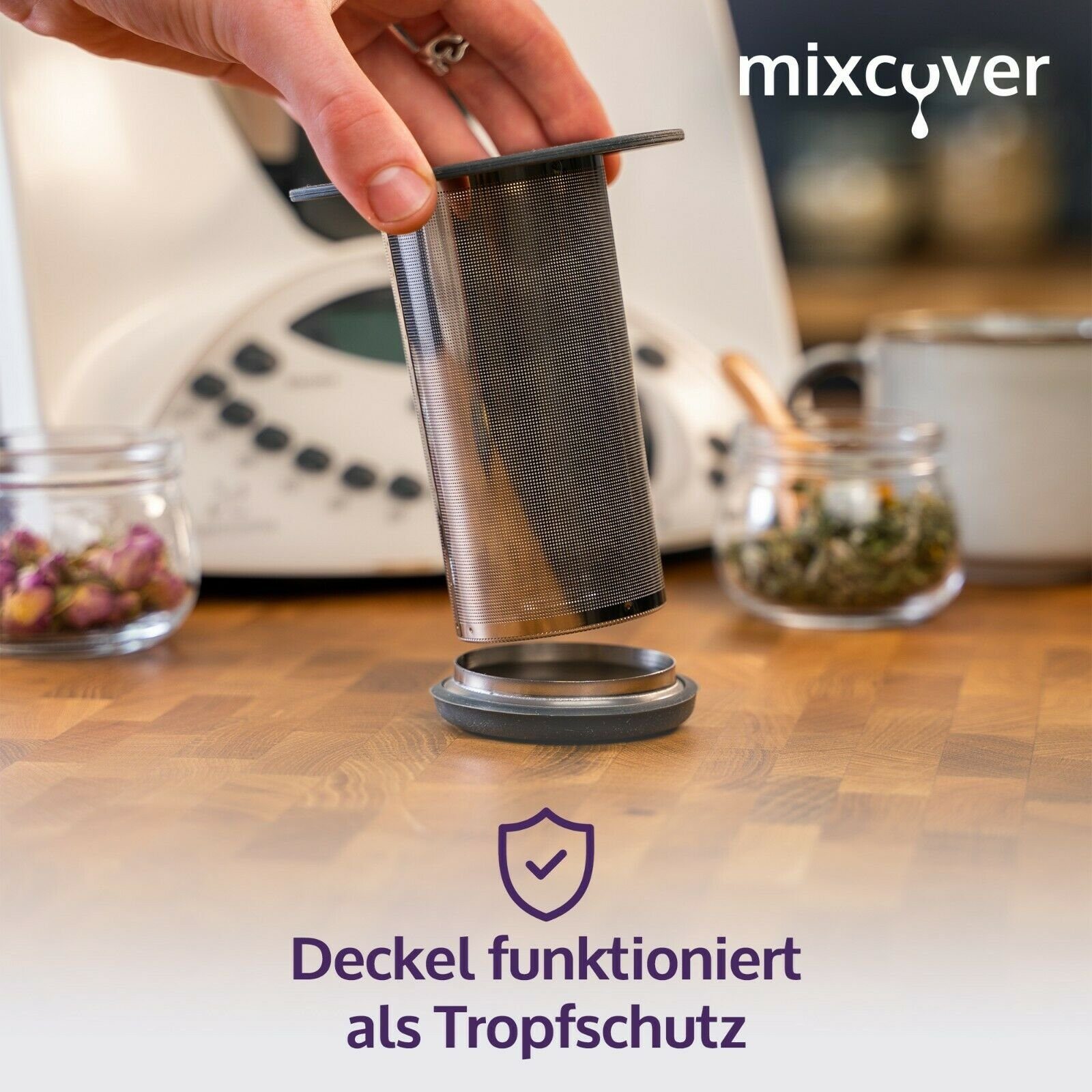 TM31 Mixcover mixcover Küchenmaschinen-Adapter für Teefilter Thermomix