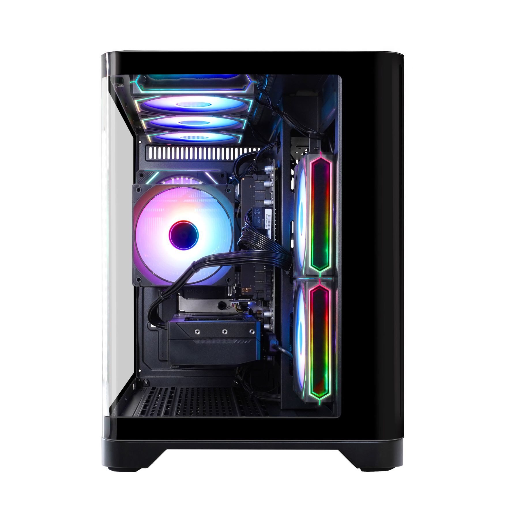 GAMEMAX MegaDeal HYPE-M BK 2754 AMD Ryzen 7 5700X 16GB 480GB SSD RTX 5060 Gaming-PC-Komplettsystem (32", AMD Ryzen 7 5700X, RTX 5060, 16 GB RAM, 480 GB SSD, Windows 11 + MSI MAG 32C6X Gaming Monitor, Curved 80cm (32)