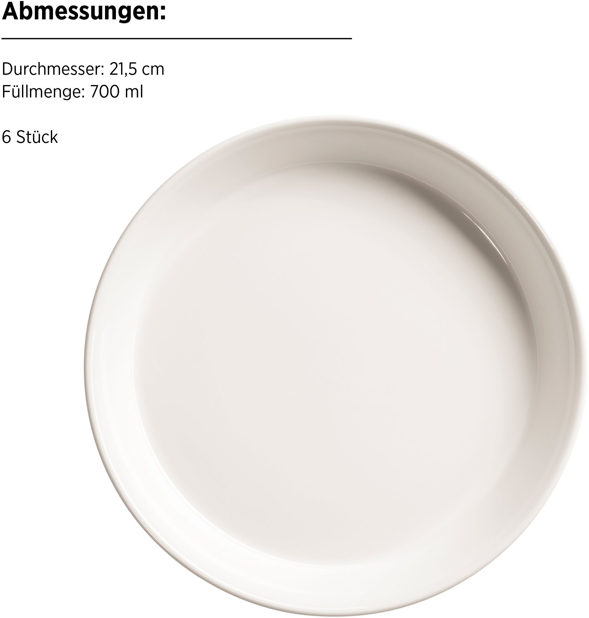 MÄSER Tafelservice SITA, aus Porzellan (12-tlg), 6 Personen, Porzellan, Geschirr-Set, Service