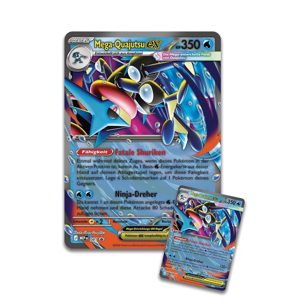 POKÉMON Sammelkarte Mega-Quajutsu-ex Premium Kollektion Pokemon Sammel-Karten deutsch