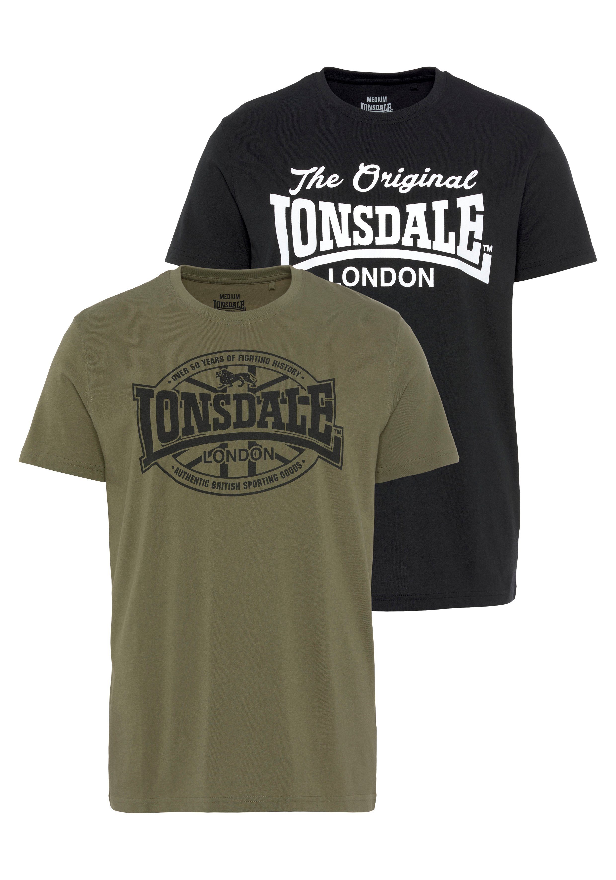Lonsdale T-Shirt MORHAM (Packung, 2-tlg., 2er-Pack) Doppelpack günstig online kaufen