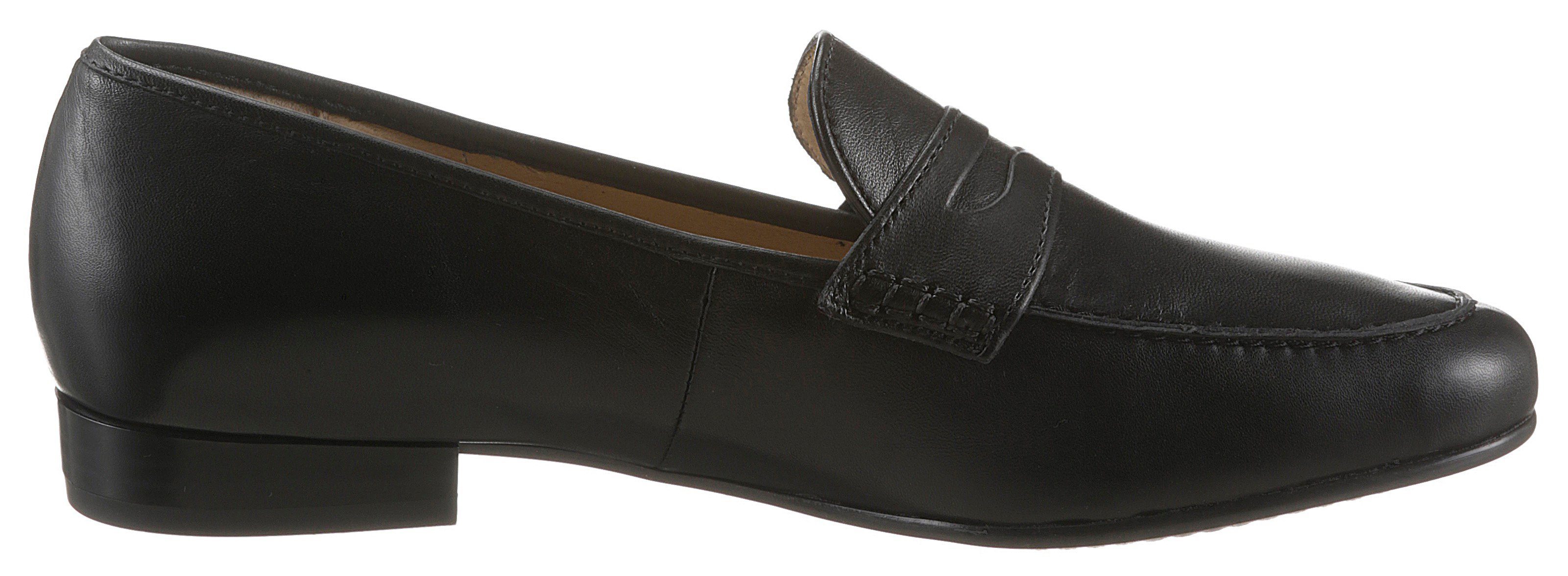 Schuhweite Form, in schmale schwarz KENT Ara eleganter Slipper