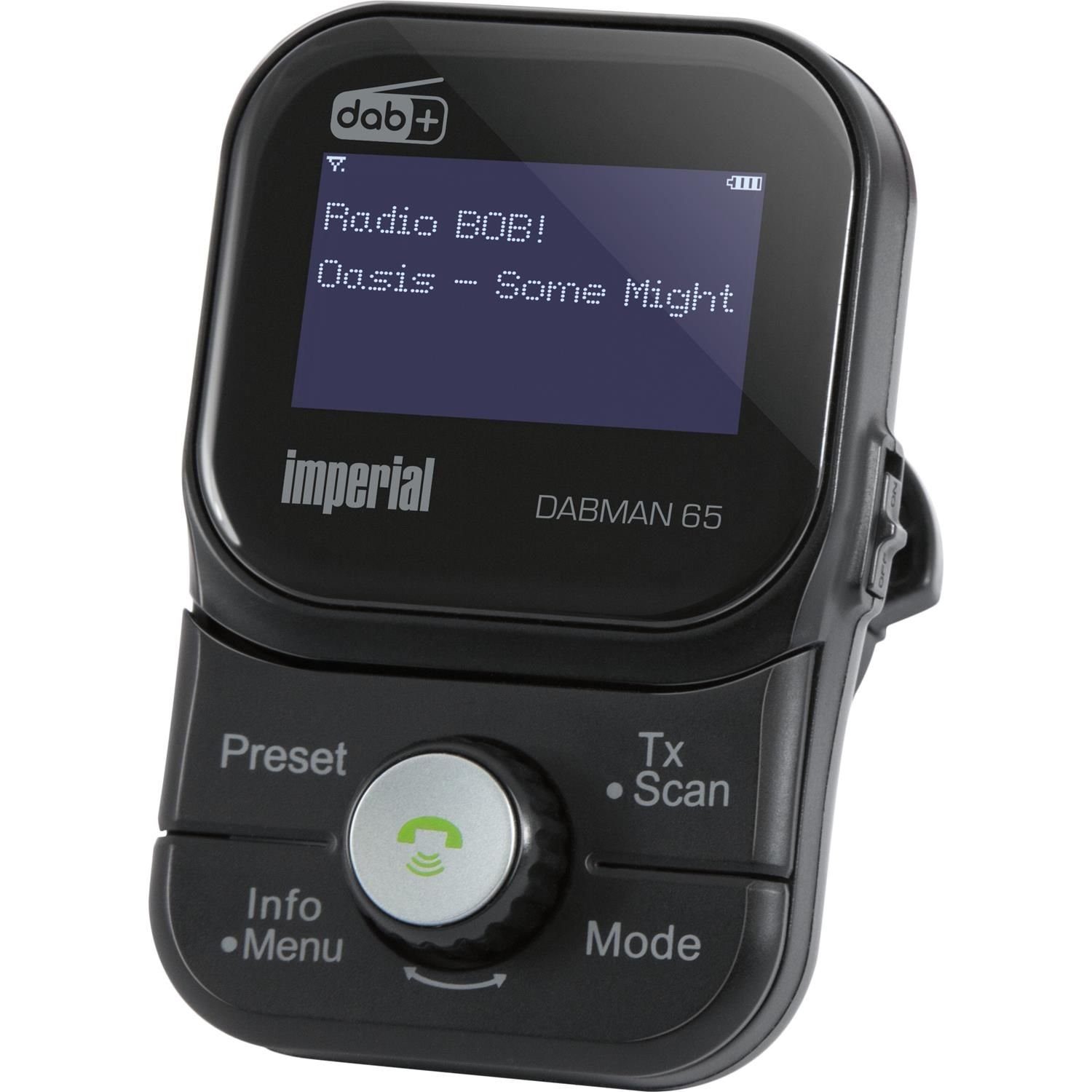 IMPERIAL by TELESTAR DABMAN 65 DAB+ Auto Adapter MicroSD Akku Bluetooth MP3 Digitalradio (DAB)