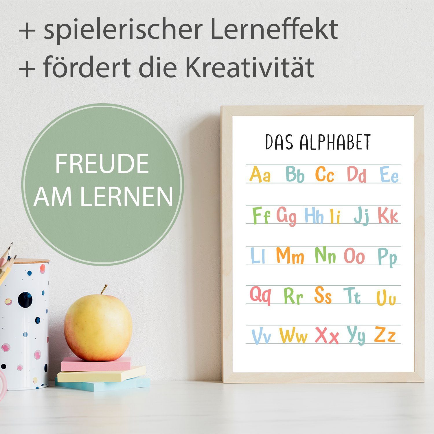 Tigerlino Poster 8er Set Alphabet Monate günstig online kaufen