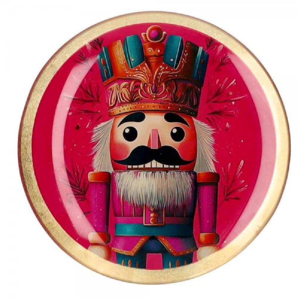 Giftcompany Schmuckkassette Glasteller Nussknacker Pink (10cm) günstig online kaufen