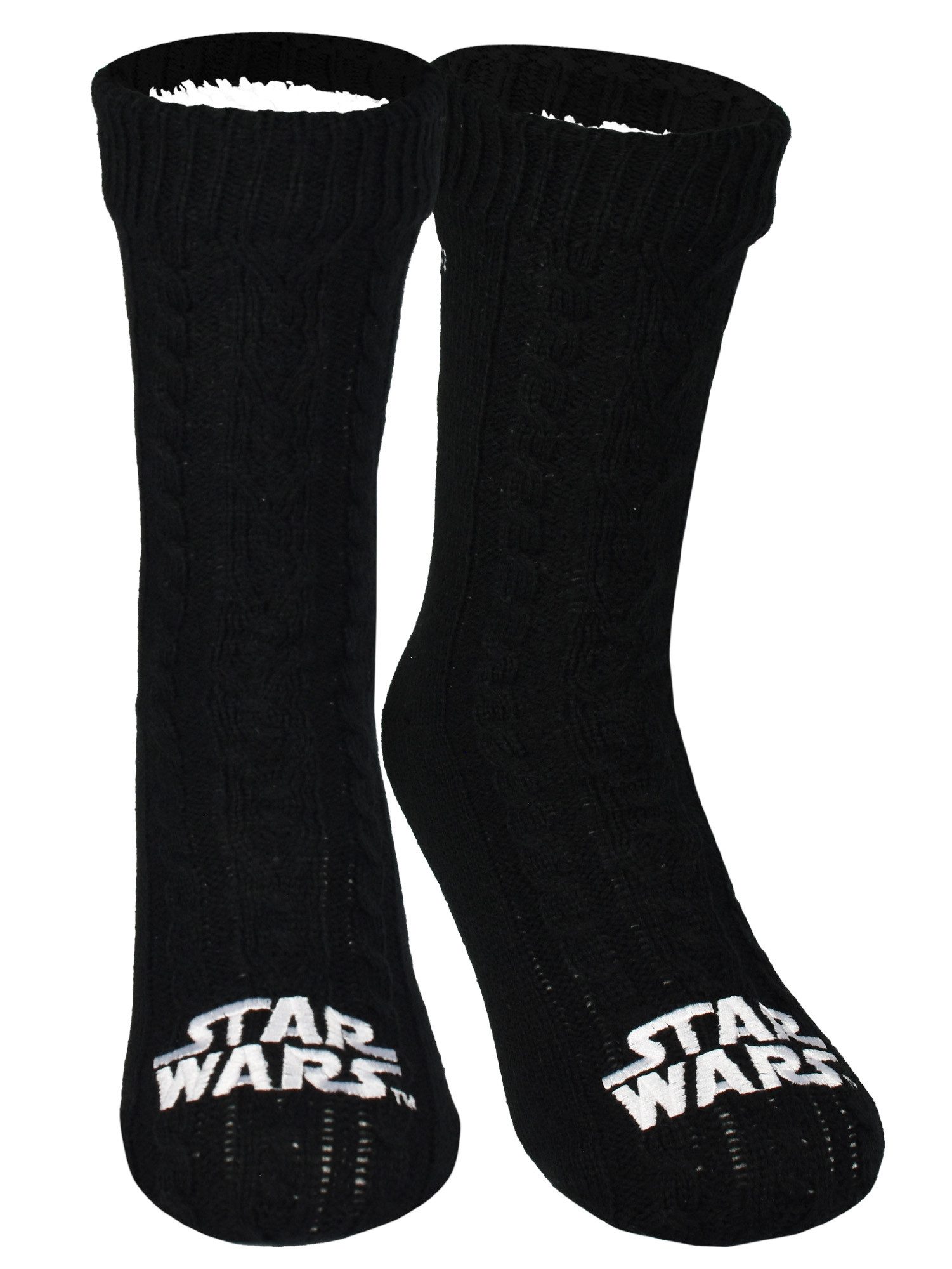 United Labels® Socken Star Wars Hüttensocken Strick Socken Haussocken Kusch günstig online kaufen