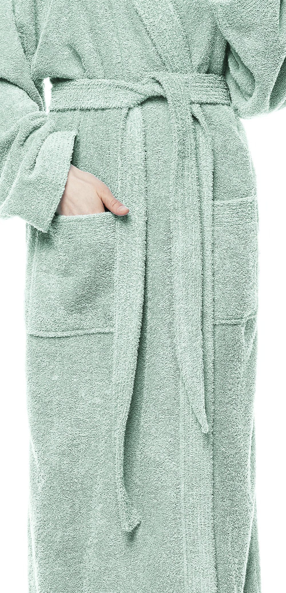 Arus Damenbademantel Pandora, extra lang, mit Kapuze, 100% Baumwolle, für Spa & Zuhause, langform, 100% Baumwolle, Kapuze, Gürtel, mit Kapuze, extra lang, 100% Baumwolle