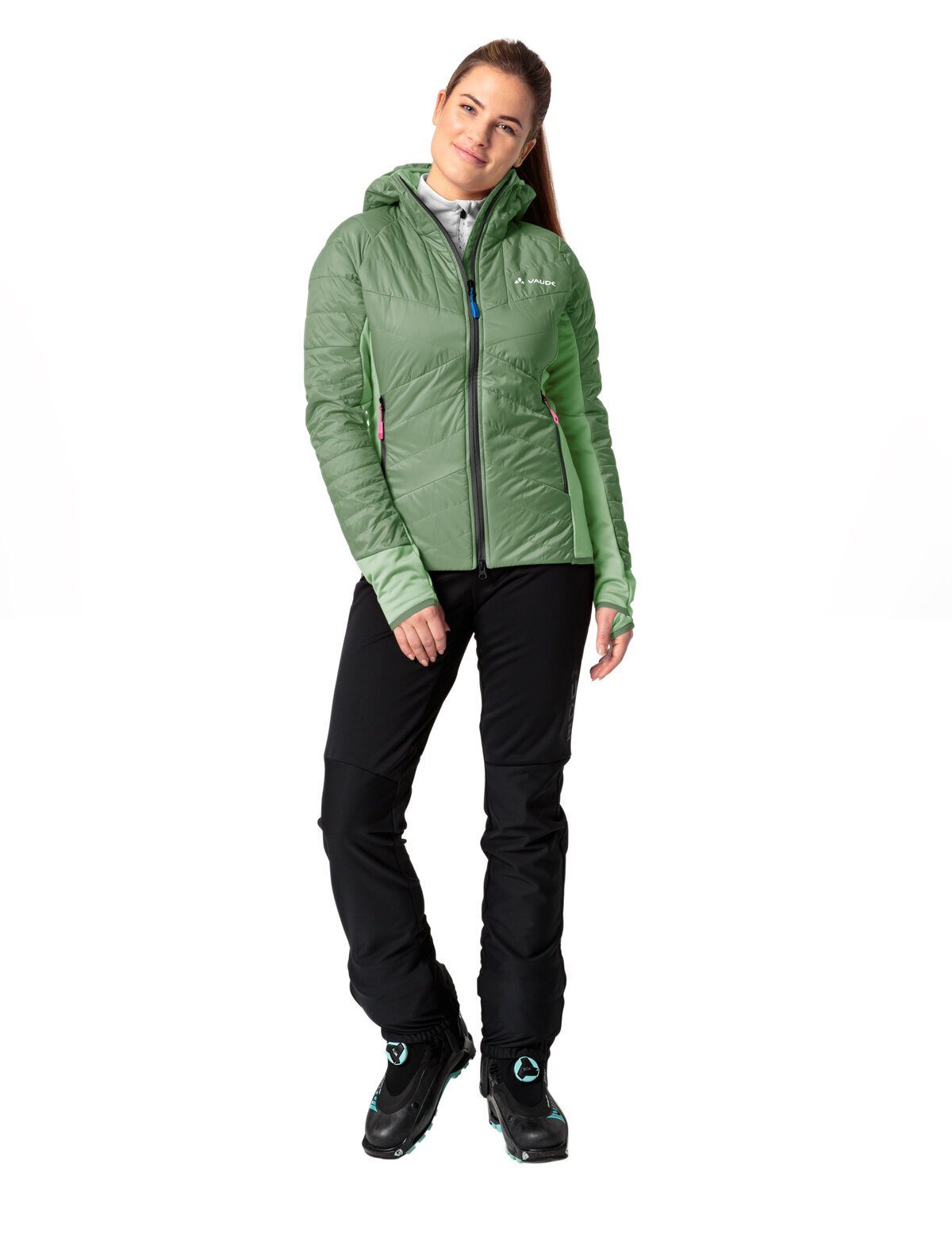 VAUDE Outdoorjacke Women's Sesvenna Klimaneutral kompensiert willow (1-St) green Jacket IV