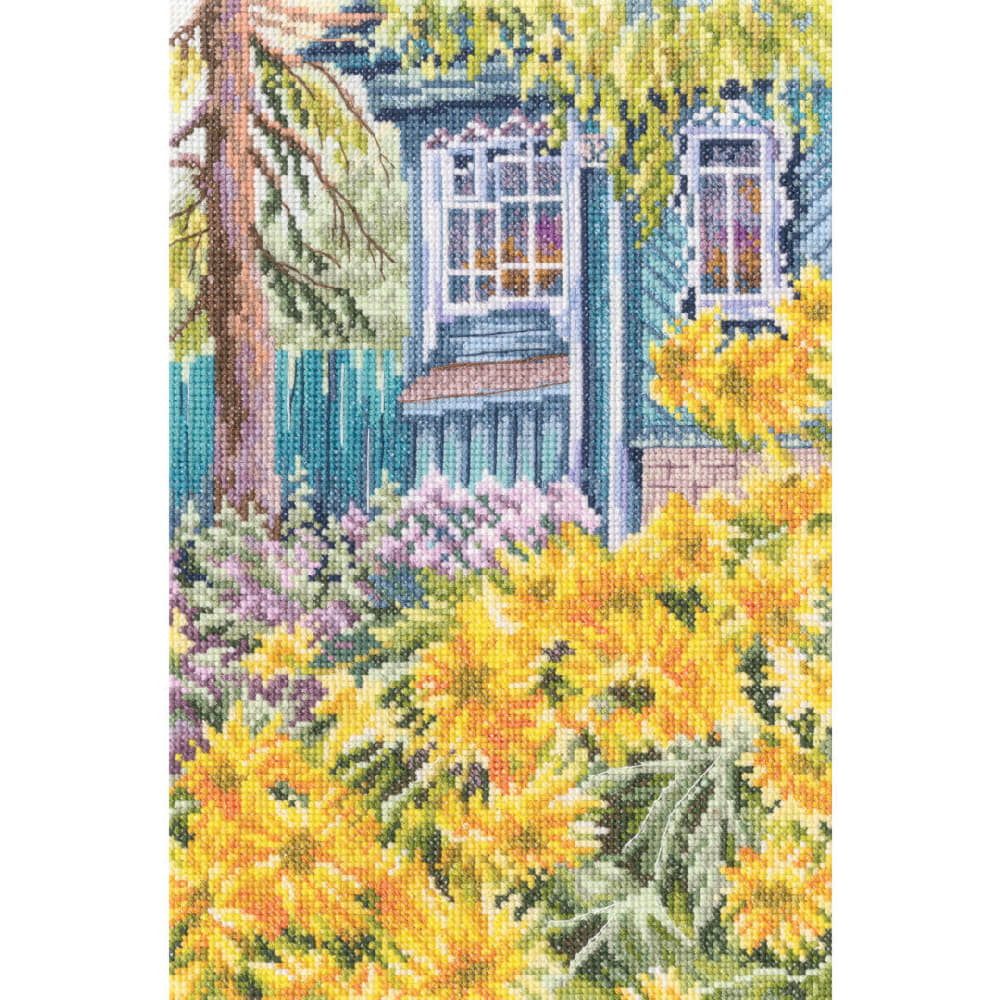 RTO Kreativset RTO Kreuzstich Stickpackung "Heimweh", Zählmuster, 18x27cm, (embroidery kit by Marussia)