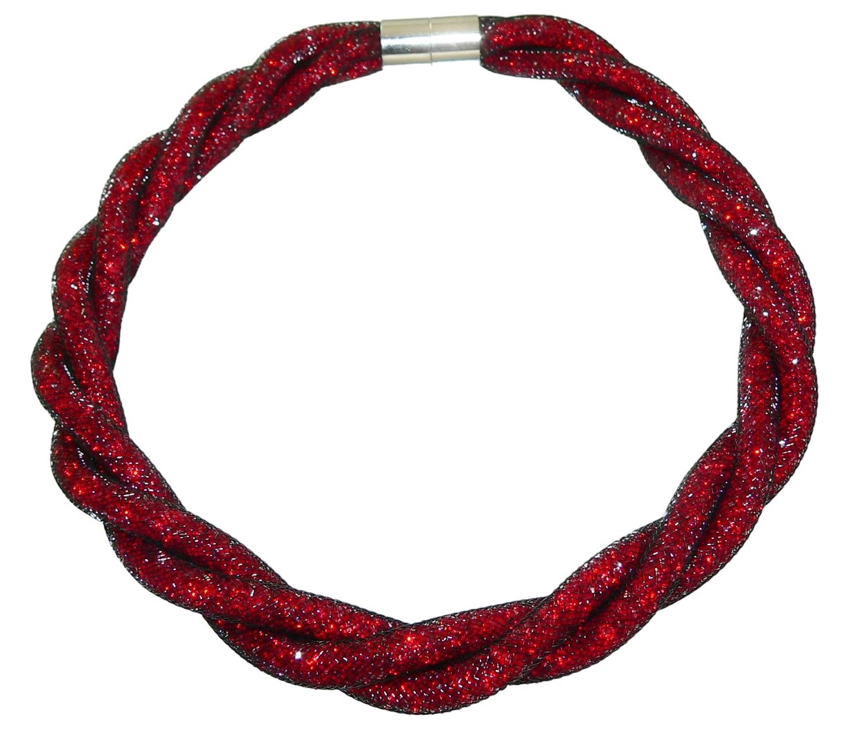 traumschmuck Statementkette 286c Statement Kette Mesh Schlauch Magnetverschluss (Geschenk, Muttertag, Weihnachten, Geburtstag, Valentinstag, inkl Schmuckbox), Made in Germany