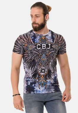 Cipo & Baxx T-Shirt mit coolen Markenprints