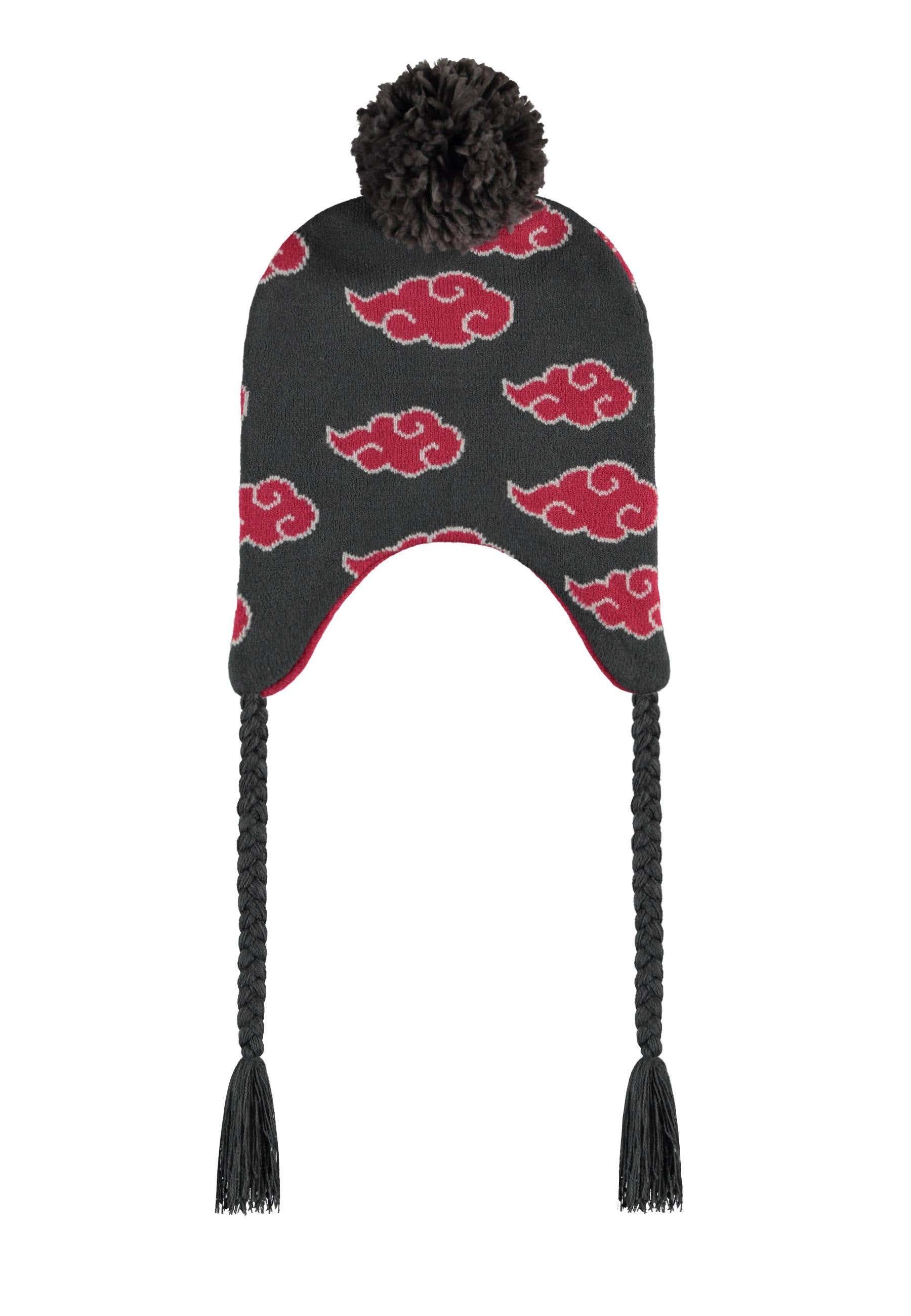 Naruto Beanie Akatsuki Clouds Sherpa Beanie Shippuden Strickmütze Wintermütze