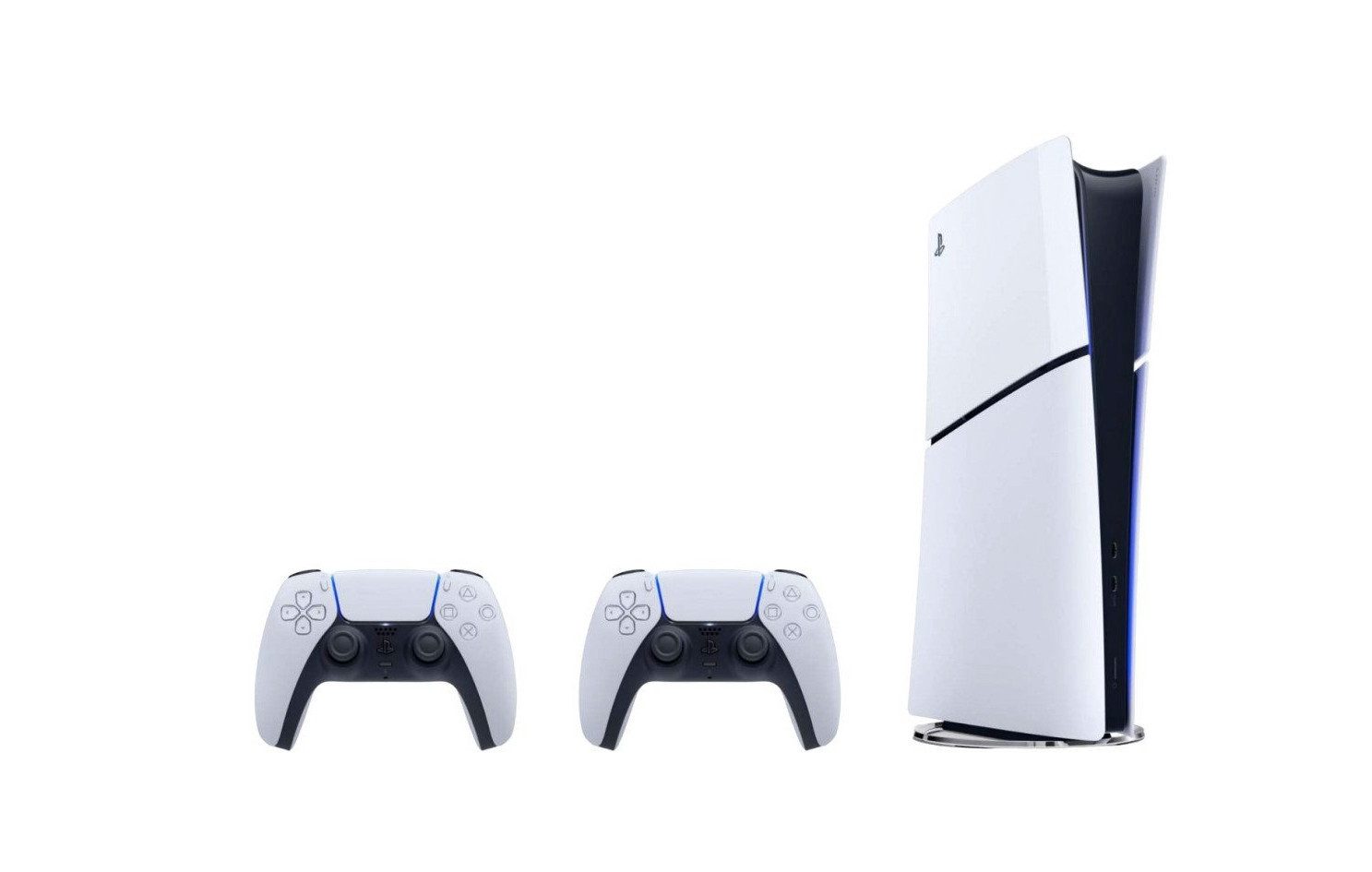 Playstation PlayStation 5 Slim Digital Edition 2x Dualsense Controller White 825GB