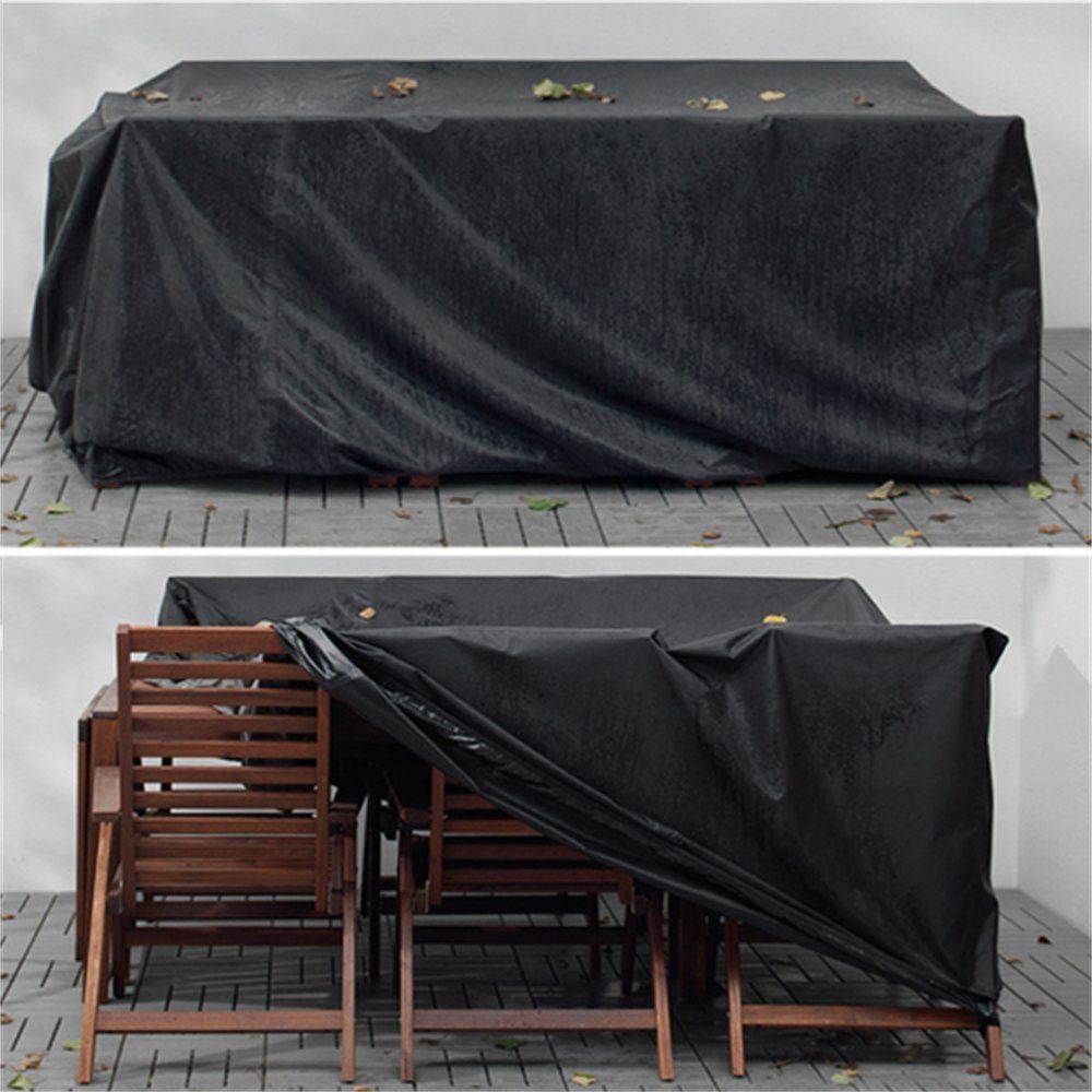 Mucola Gartenmöbel-Schutzhülle Schutzhülle für Rattan Gartenmöbel 180x120x95 cm Abdeckplane (Stück, 1-St., Plane), mit Kordelverschluss – Bild 5 von 5