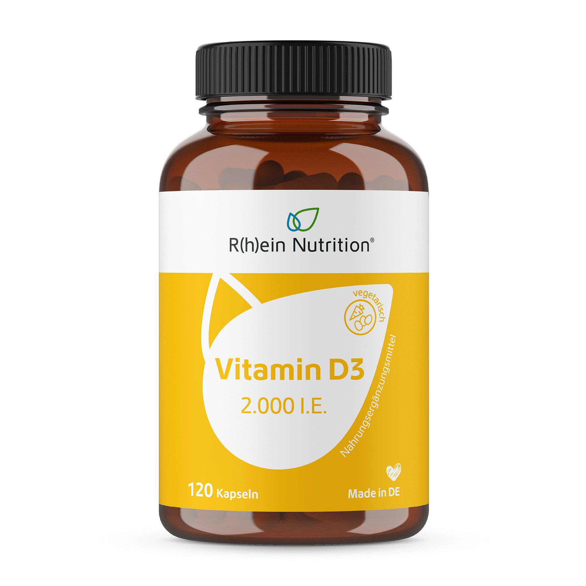 R(h)ein Nutrition Vitamin D3 2.000 I.E. Kapseln, 120 St., 22.2 g