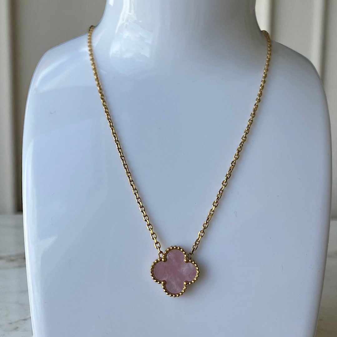 Medusa Accessoires Charm-Kette Rosy Kleeblatt Halskette günstig online kaufen