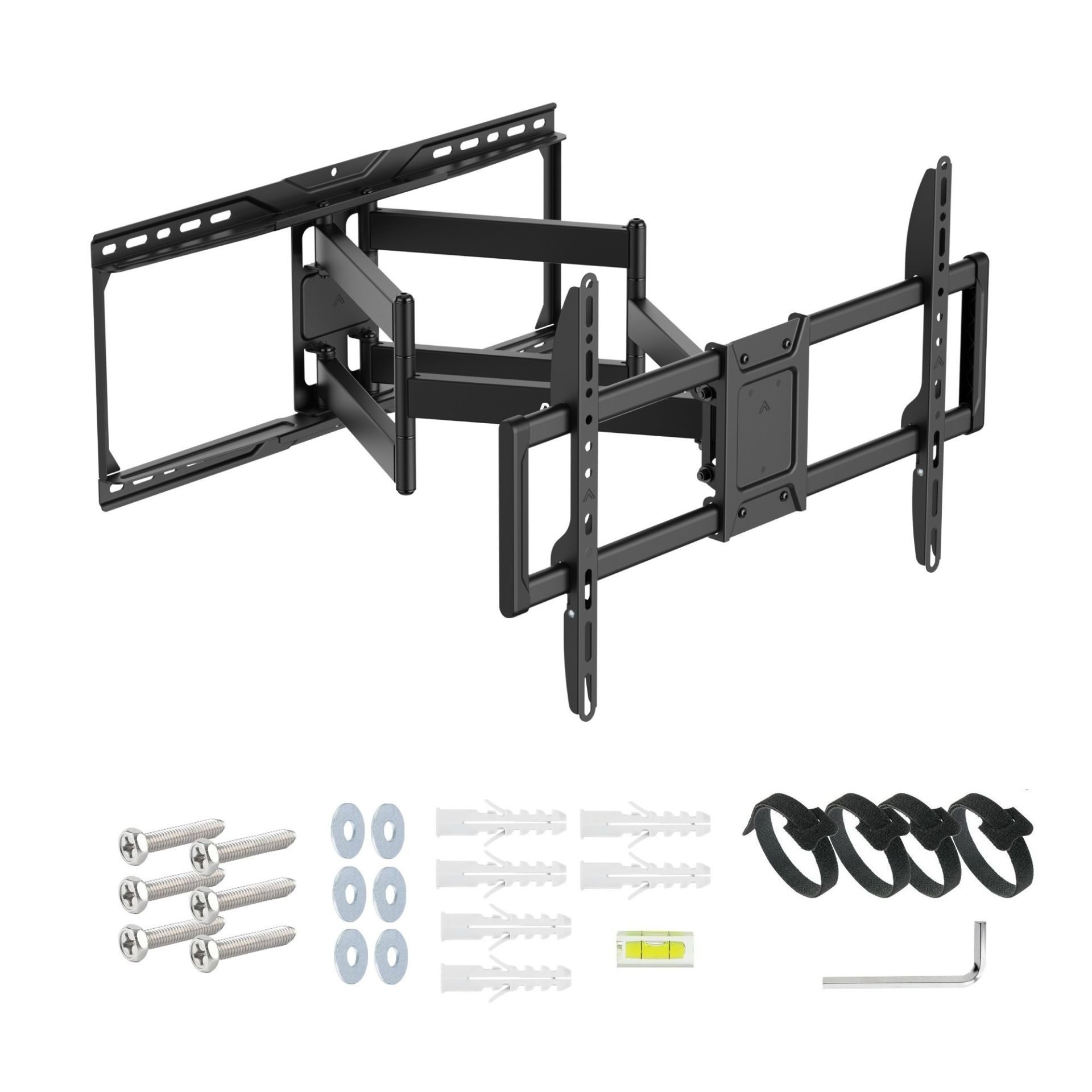 ARLI TV-Wandhalterung 37 - 100 Zoll vollbeweglich ausziehbar drehbar schwenkbar 37, (bis 100 Zoll, 1-tlg., 1er Set, schwenkbar neigbar Wandhalter für LED LCD OLED Curved)