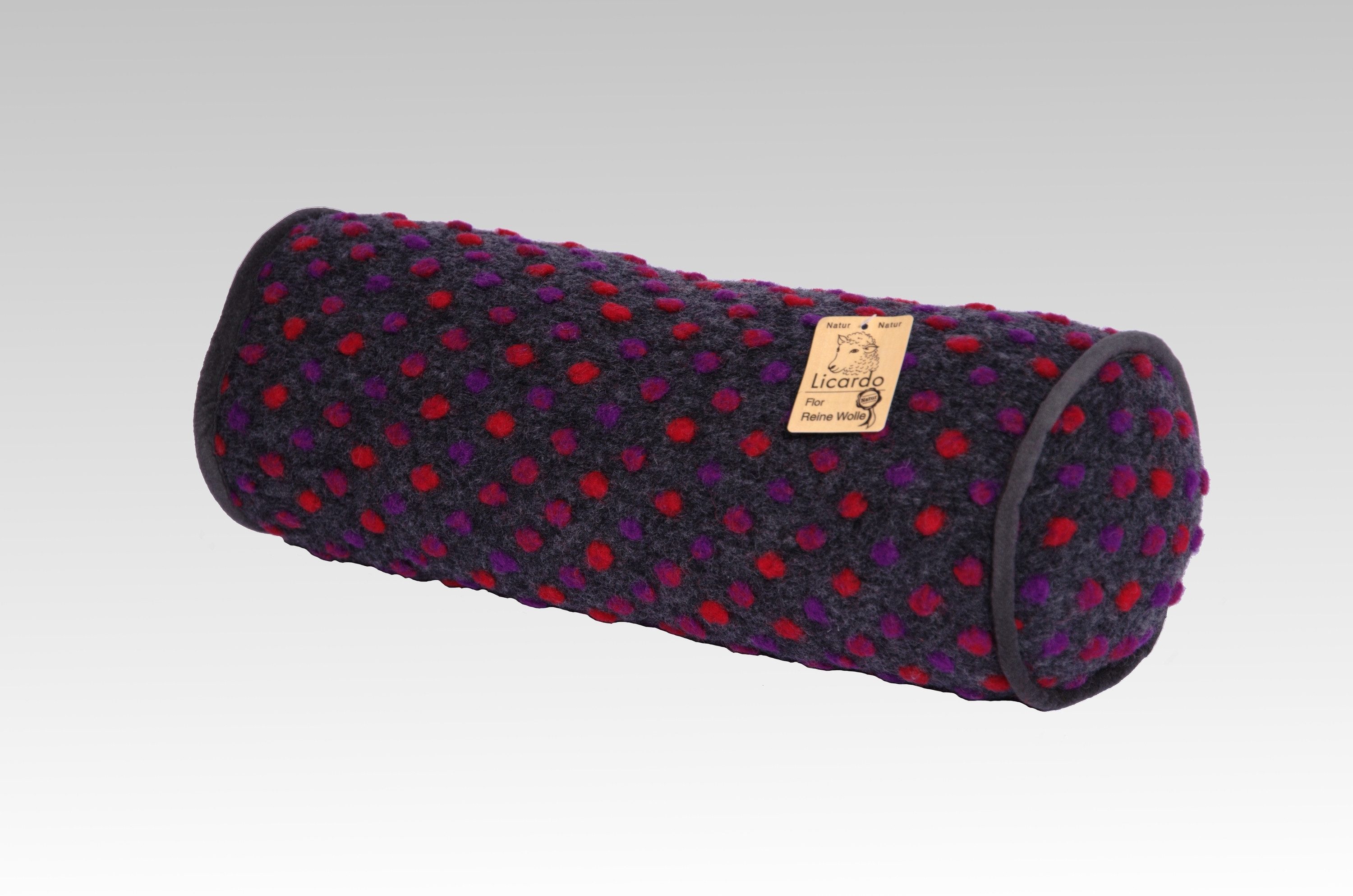 Licardo Nackenrolle Kissenrolle Nackenrolle Wolle Noppen 42 x 14 cm, 1-tlg.