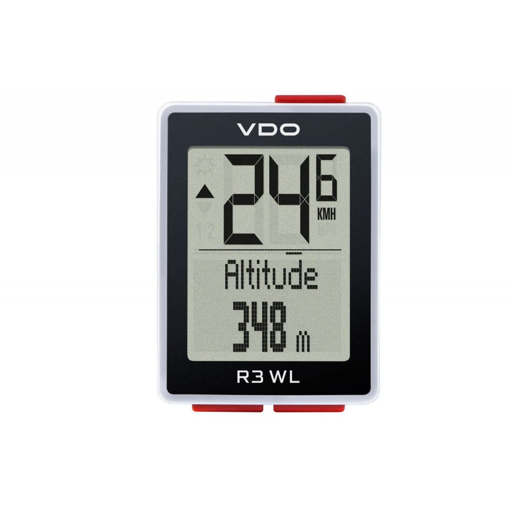 VDO Fahrradcomputer Fahrradcomputer R3 WL Funk mit Höhenmessung und Distanz