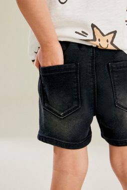 Next Jeansshorts Shorts aus Jersey-Denim zum Hineinschlüpfen (1-tlg)