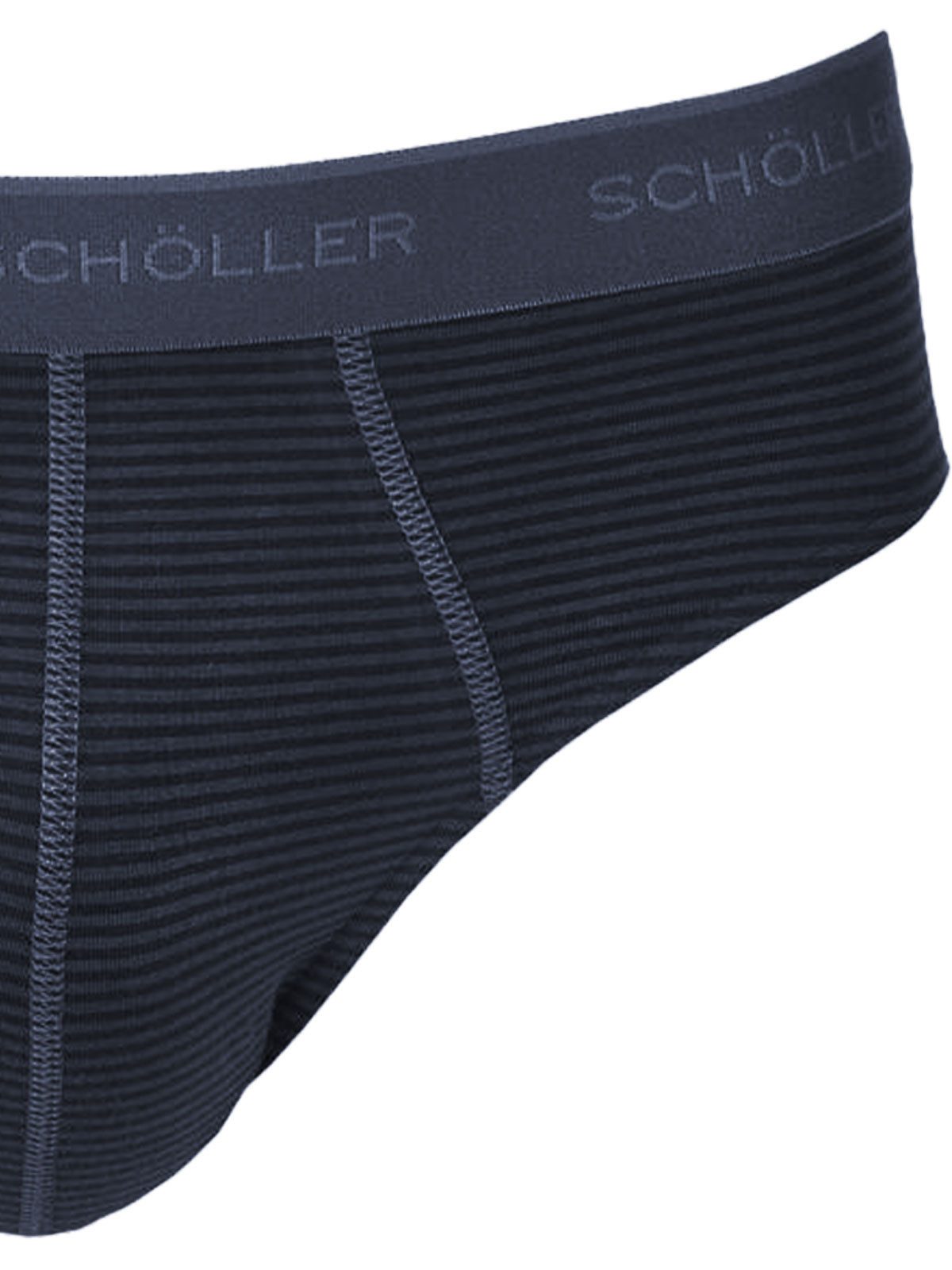 Schöller Slip 3er Pack Herren Slip Baumwolle-Elasthan (Packung, 3-St) -