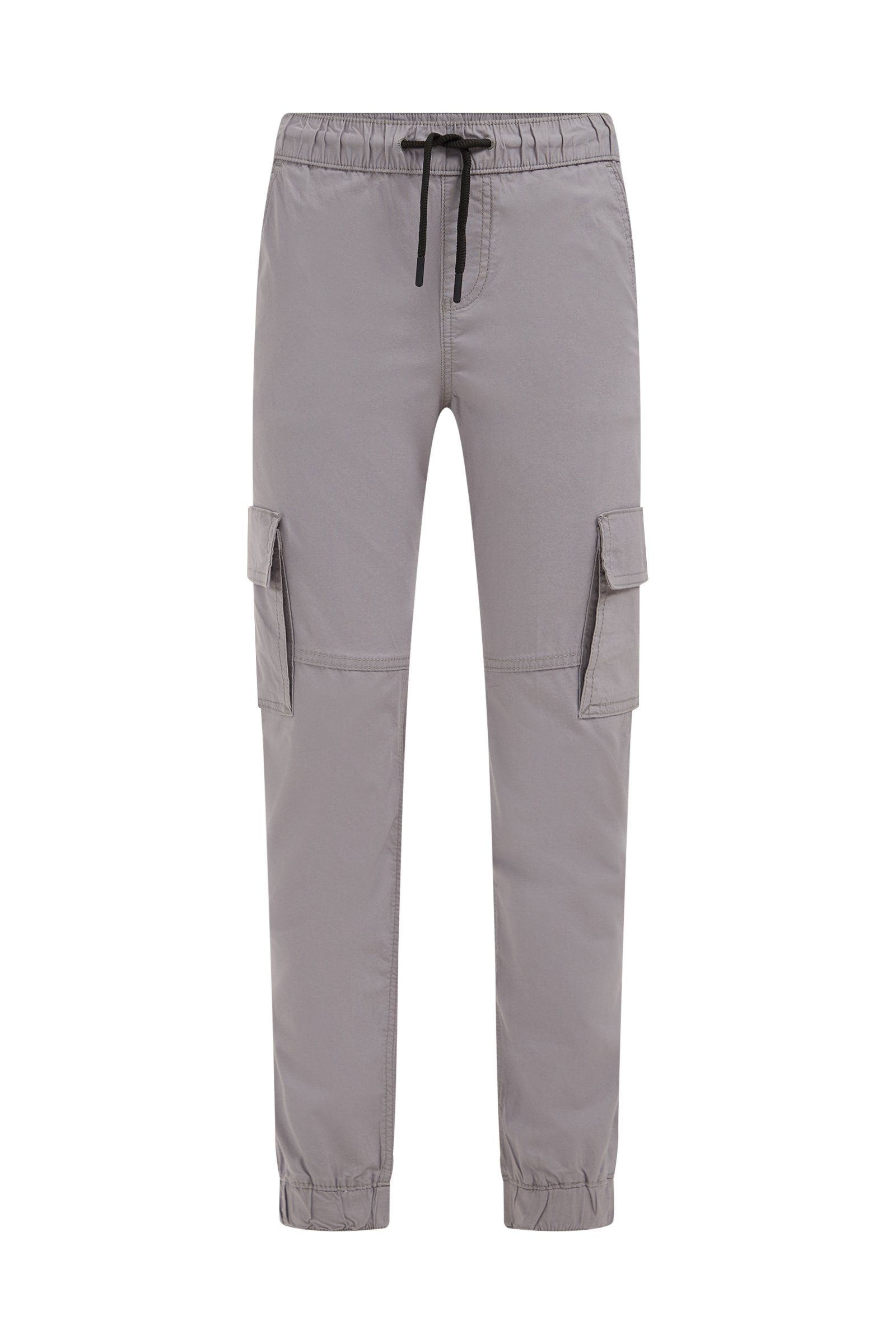 WE Fashion 5-Pocket-Hose Hellgrau