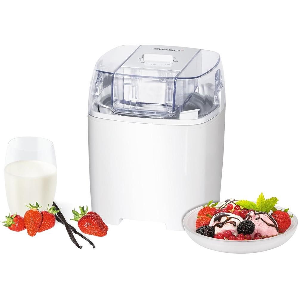 Steba Eismaschine Eismaschine IC 20 Eiscrememaschine Speiseeis Maker, Timer 1,5 Liter Isolierbehälter spühlmaschinengeeignet