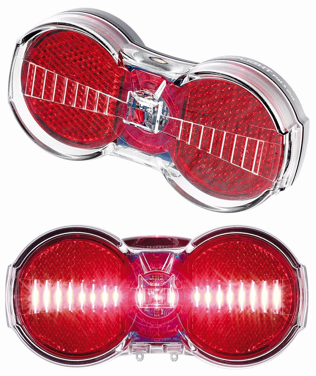 Busch + Müller Fahrradbeleuchtung Rücklicht BUMM Flat S Plus 50 mm Standlichtfunktion