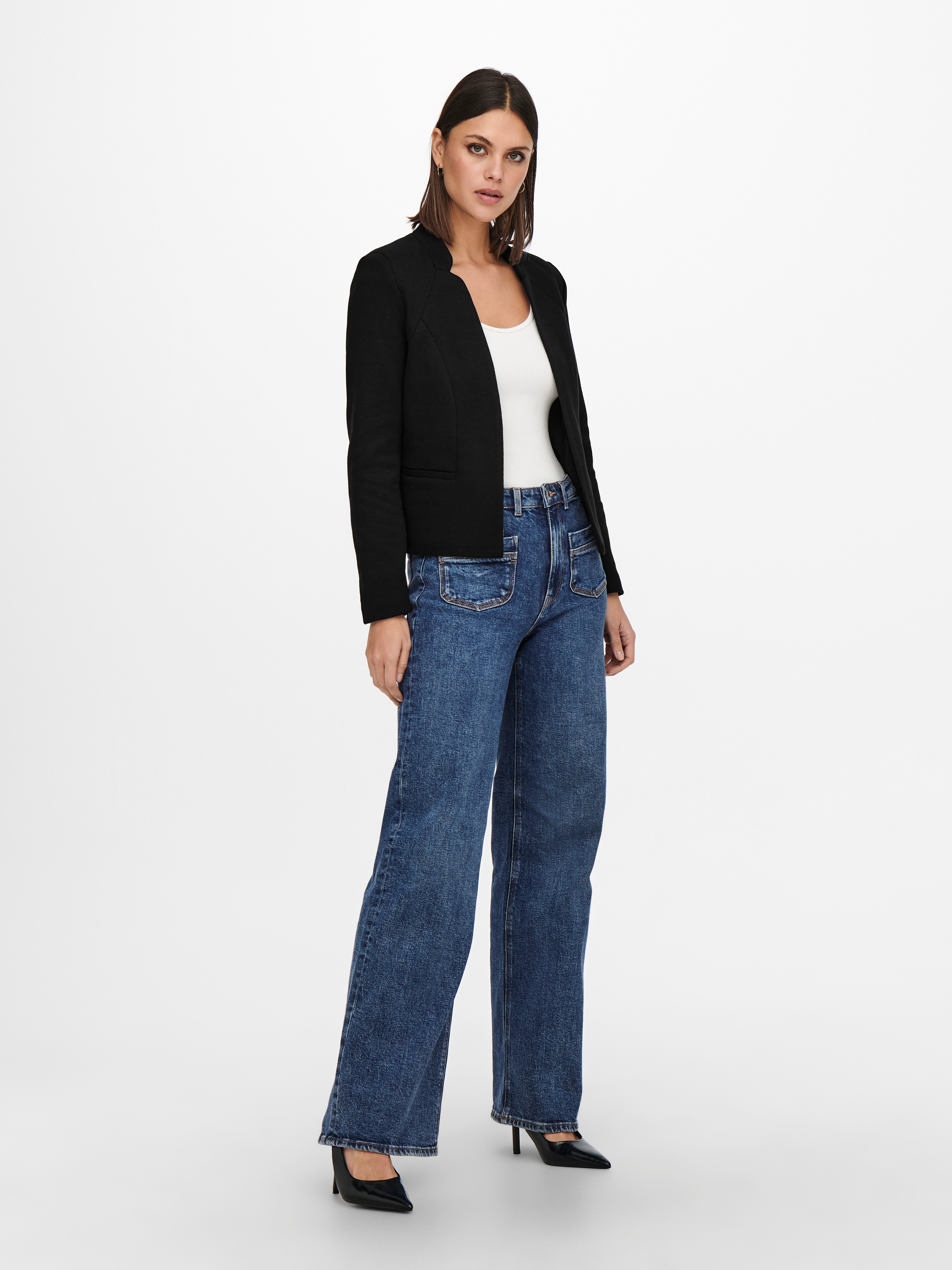 ONLY Kurzblazer ONLADDY-LINEA L/S SHORT BLAZER CC TLR Materialmix, regular fit – Bild 4 von 5