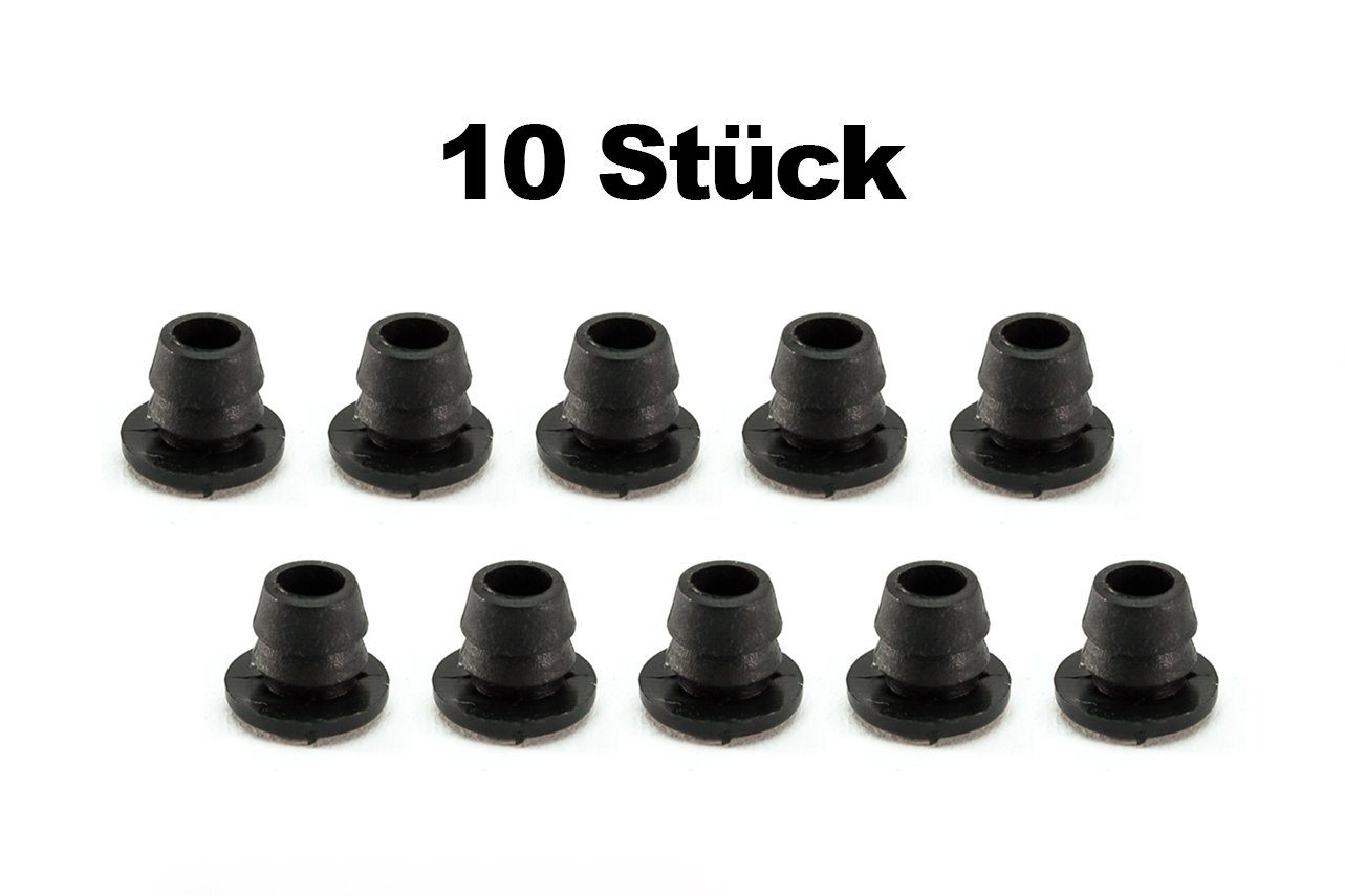 Non-Branded Fahrradrahmen 10 Stück Fahrrad Rahmen Kabel Führung Durchgangs Schutz Stopfen 6 mm