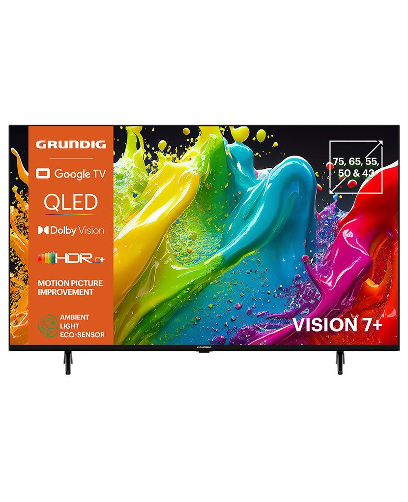Grundig 43 VOE 84 Q QLED-Fernseher (108 cm/43 Zoll, 4K Ultra HD, Smart-TV, Google TV, Grundig Google TV, Dolby Vision und HDR10+, Magic Fidelity)