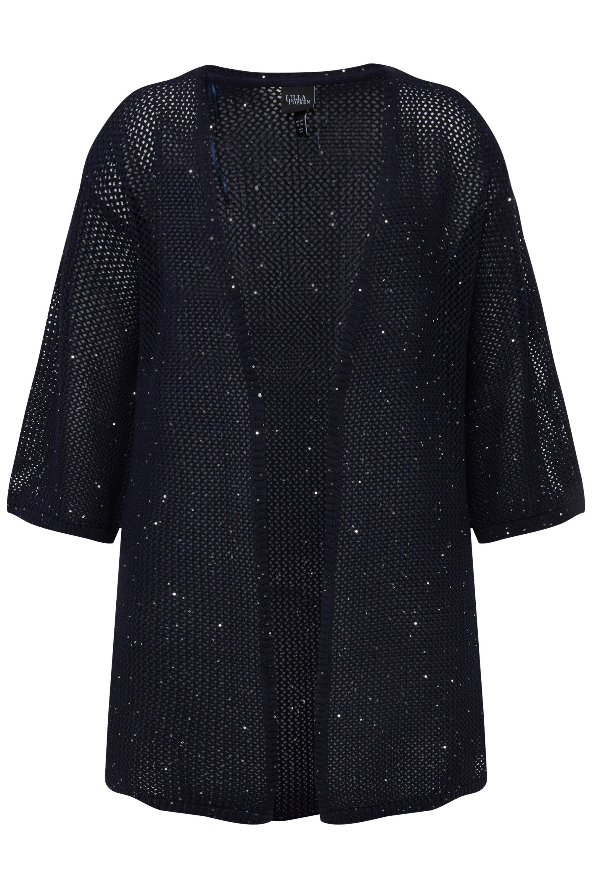 Ulla Popken Strickjacke Strickjacke Struktur A-Linie günstig online kaufen