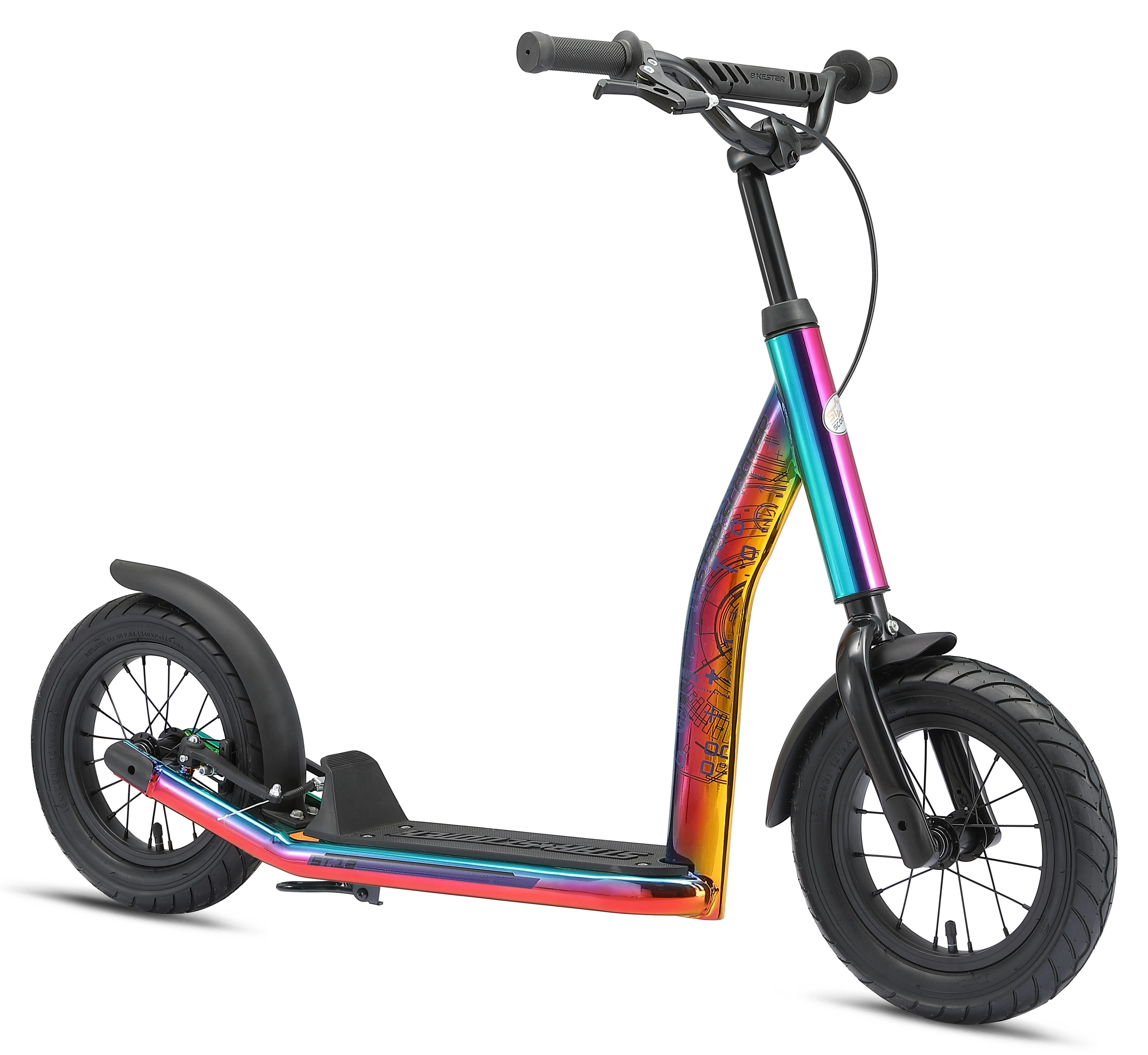 Star-Scooter Cityroller 12 Zoll, ab 8 Jahre, Kinder City Roller ab 124 cm, Jungen, Mädchen, Höhenverstellbar, Seitenständer