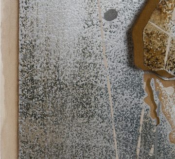Myflair Möbel & Accessoires Leinwandbild Canvas "Earth", mit Metall, Motiv Weltkarte, 120x80 cm, Wohnzimmer