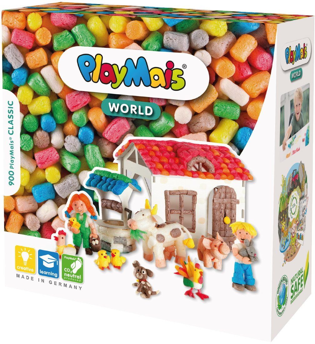 PlayMais Kreativset Bastel Kreativität Classic WORLD Farm ab 5 Jahren 160012