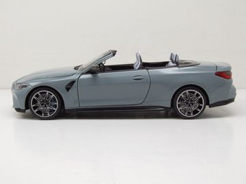 Minichamps Modellauto BMW M4 Cabrio 2020 grau metallic Modellauto 1:18 Minichamps, Maßstab 1:18