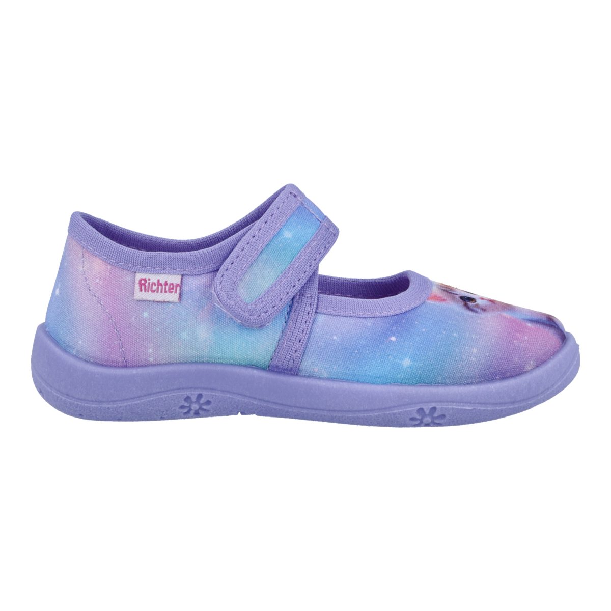 Richter Mia Hausschuh Kinderschuh mit seitlichem Label, Größenschablone zum Download – Bild 5 von 5