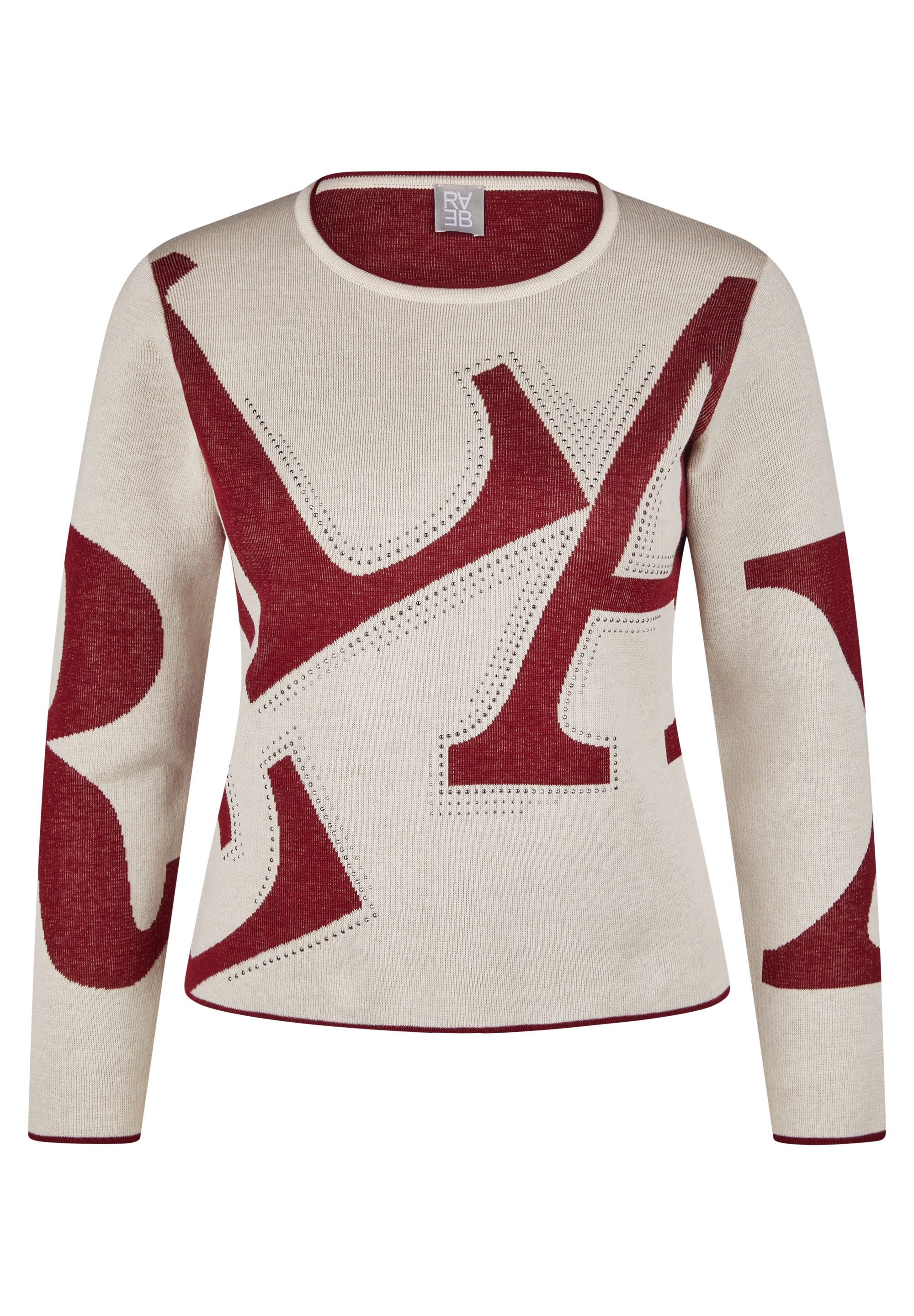 Rabe Strickpullover mit grafischem Muster günstig online kaufen