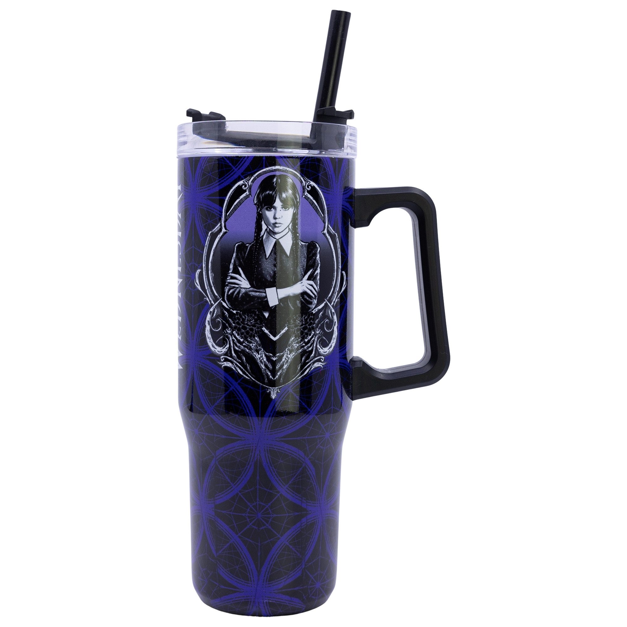 Wednesday Coffee-to-go-Becher Netflix Wednesday Edelstahl XL Iso Kaffeebecher Thermobecher 940 ml, Edelstahl