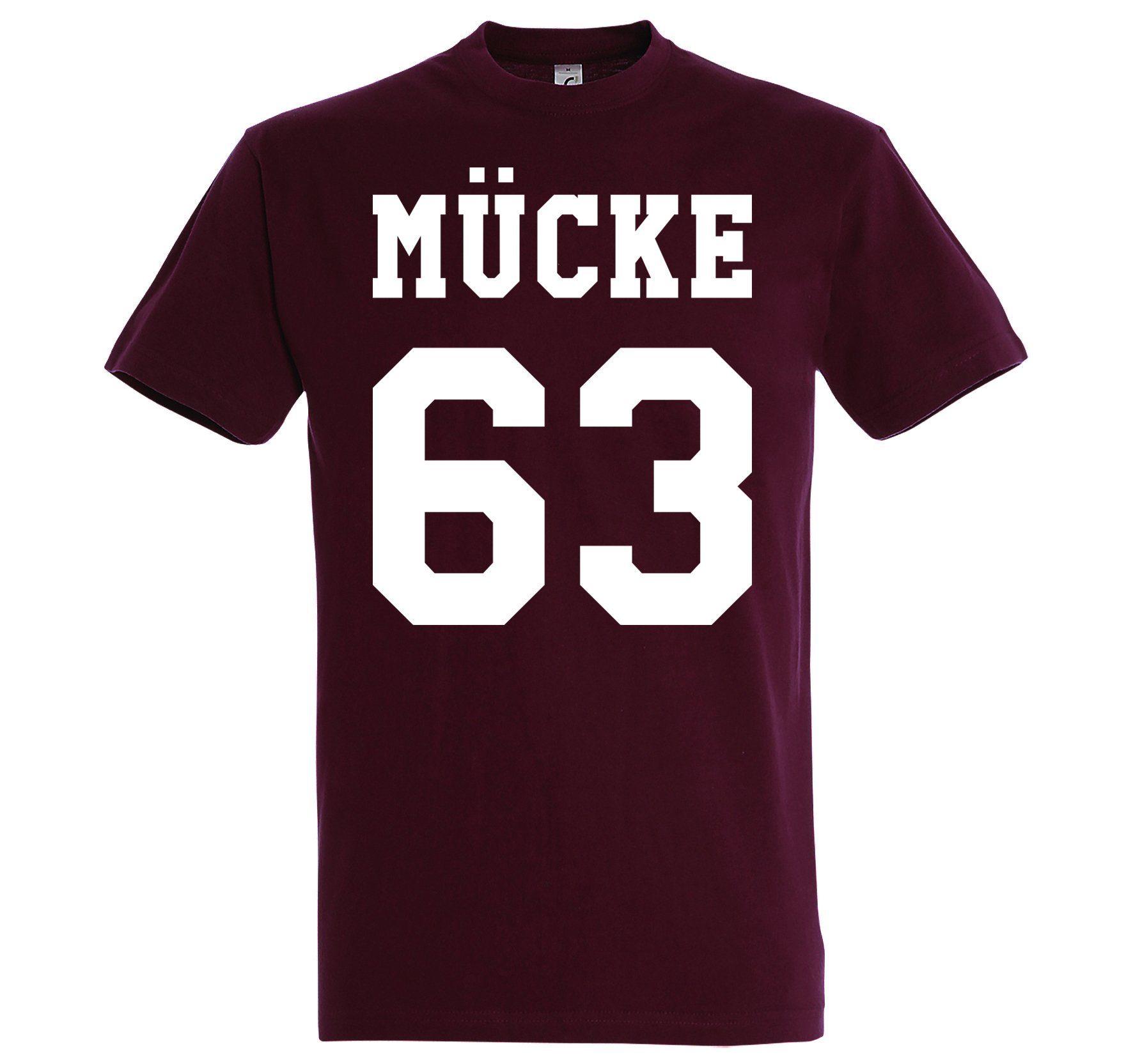 Youth Designz T-Shirt Herren Spruch modischem Mücke Burgundy Shirt mit Aufdruck 63