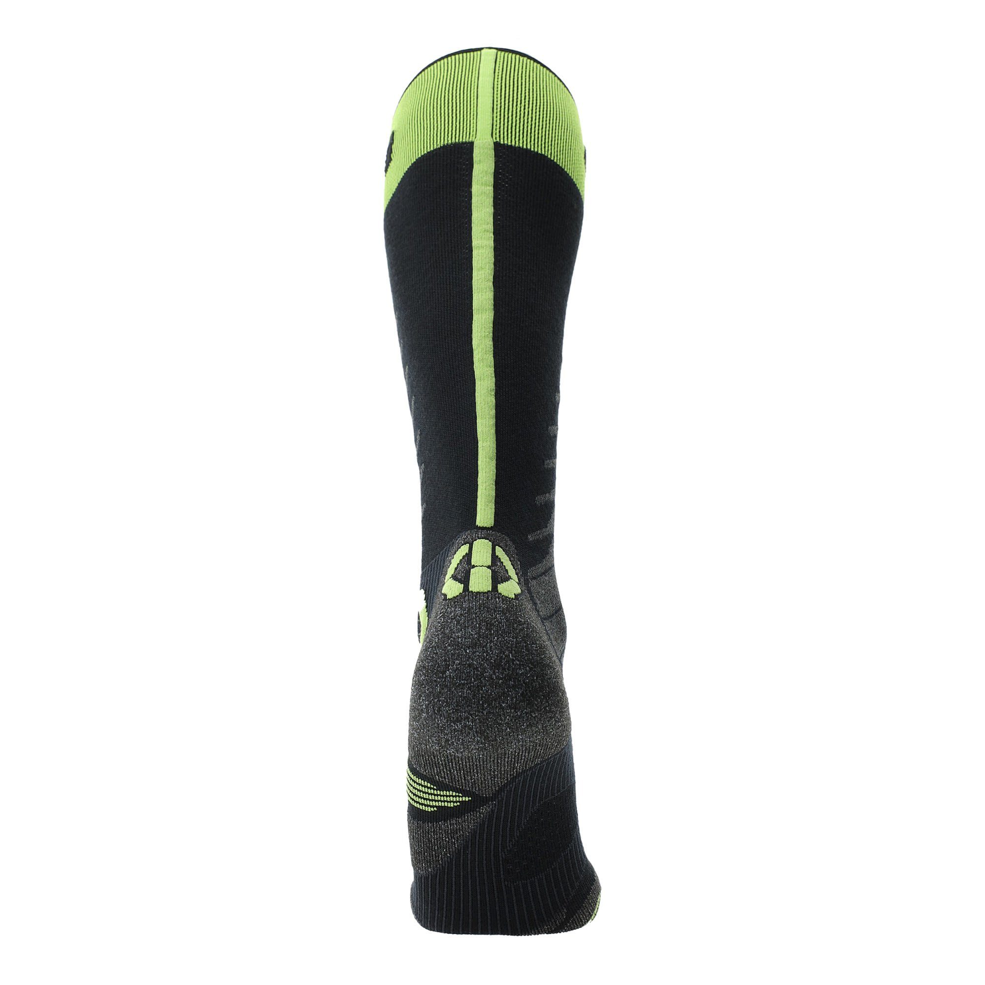 Uyn Herren Ski Merino Socks UYN M One Black Thermosocken Lime -
